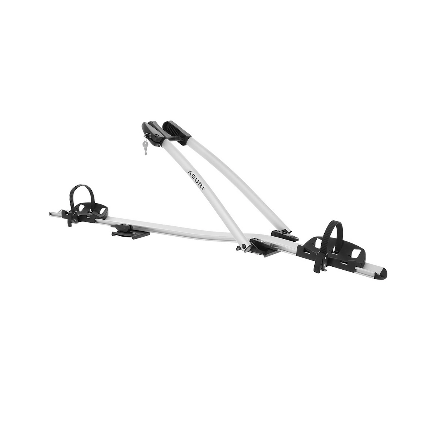 Bagażnik rowerowy na dach Aguri Acuda III srebrny