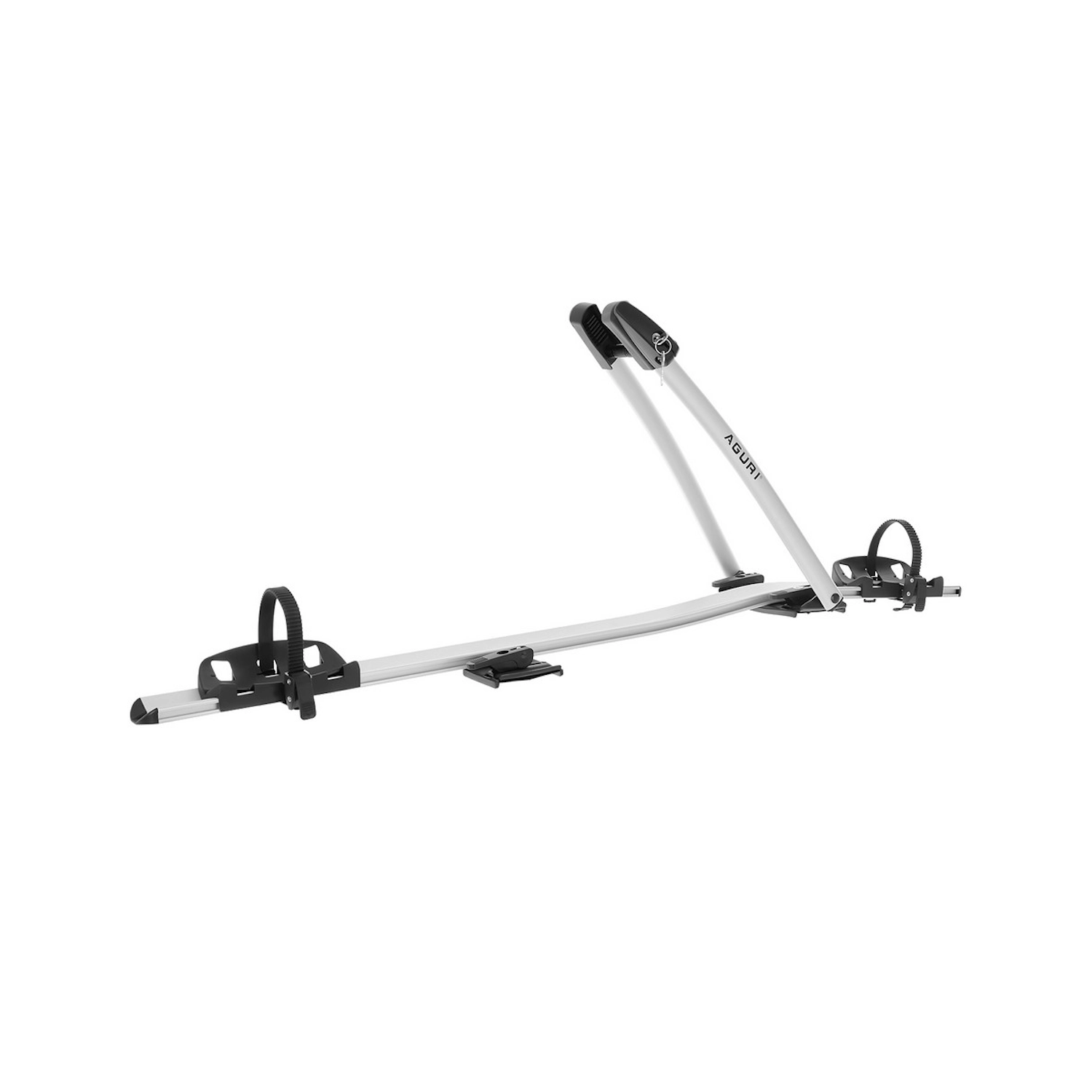 Bagażnik rowerowy na dach Aguri Acuda III srebrny