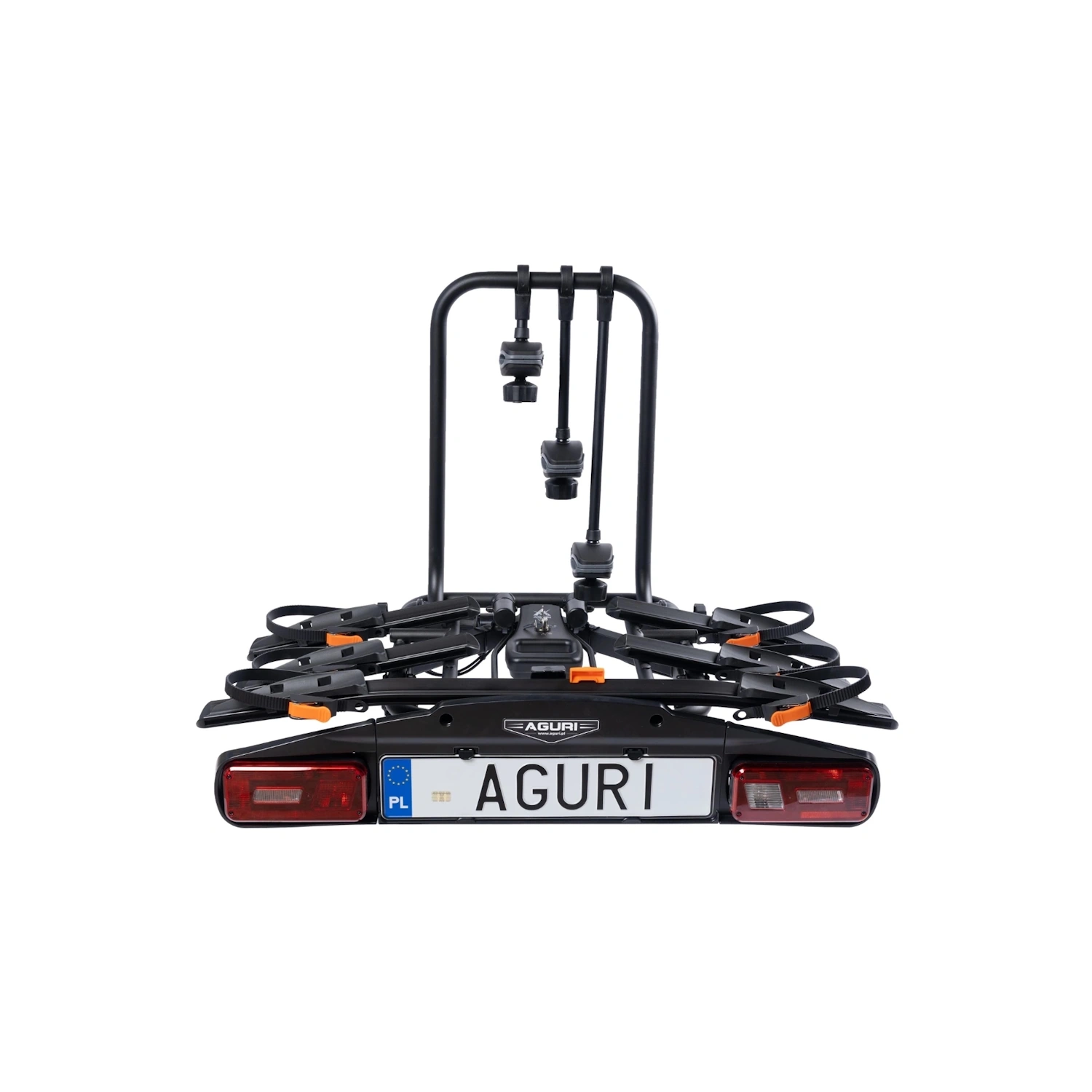 Bagażnik rowerowy na hak Aguri Active Bike PRO 3 black