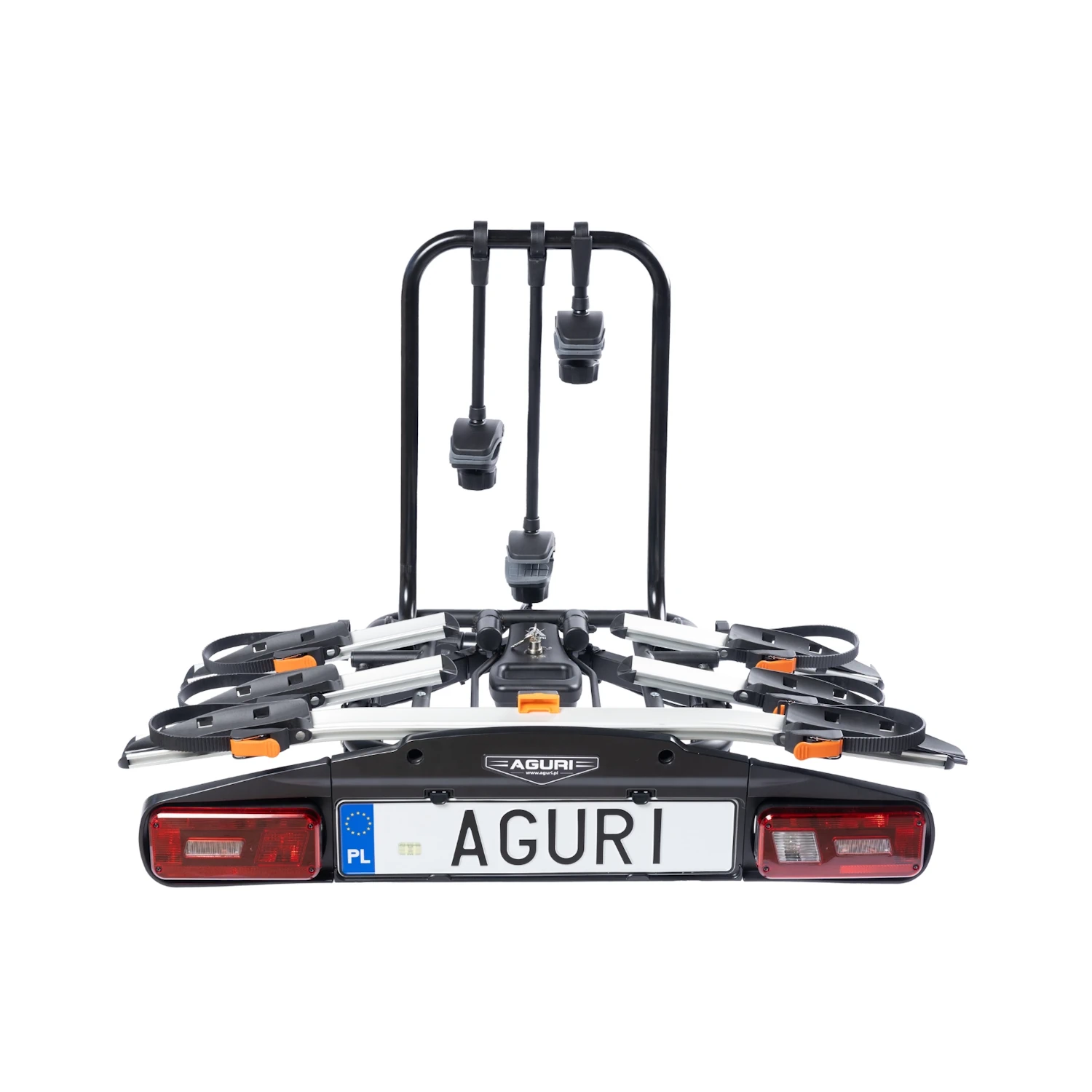 Bagażnik rowerowy na hak Aguri Active Bike PRO 3 silver