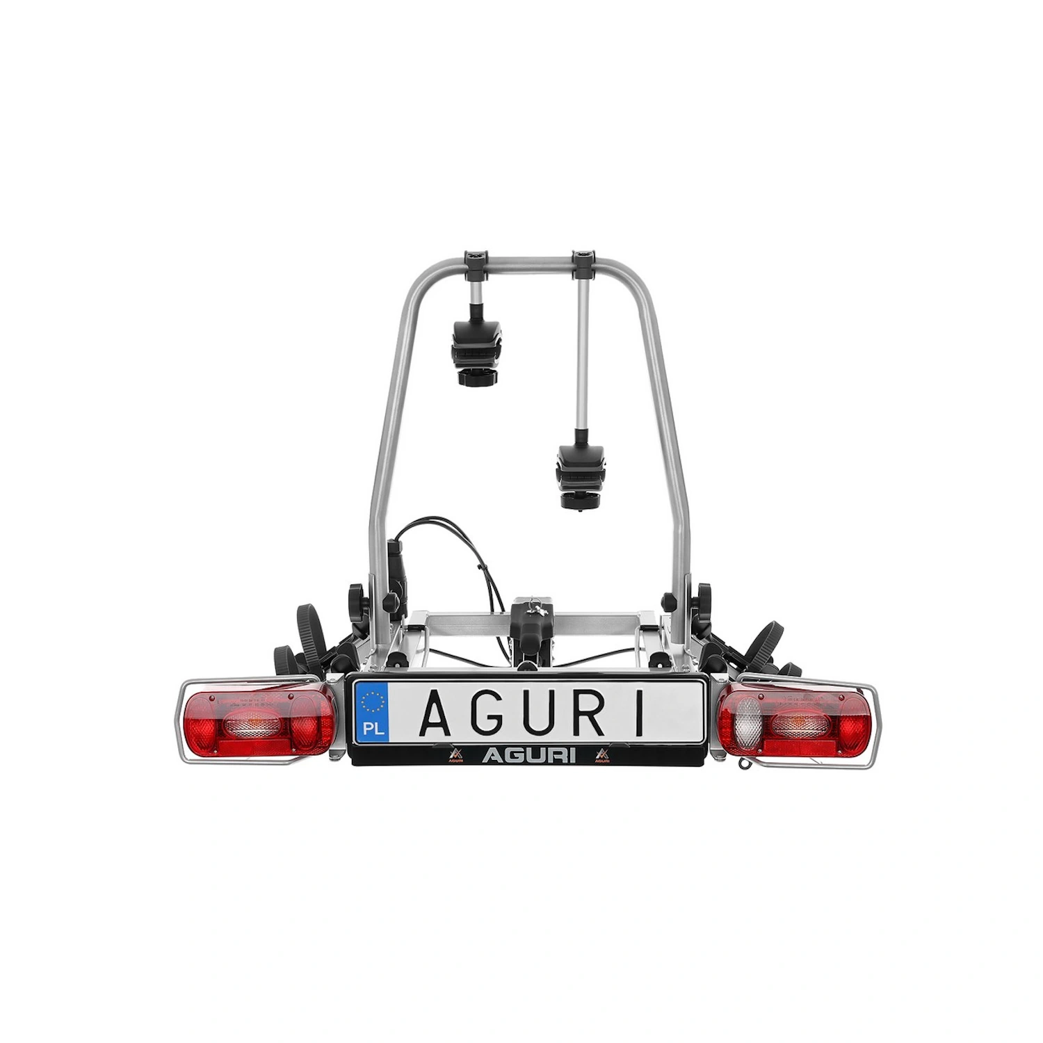 Bagażnik rowerowy na hak Aguri Cruiser 2 silver
