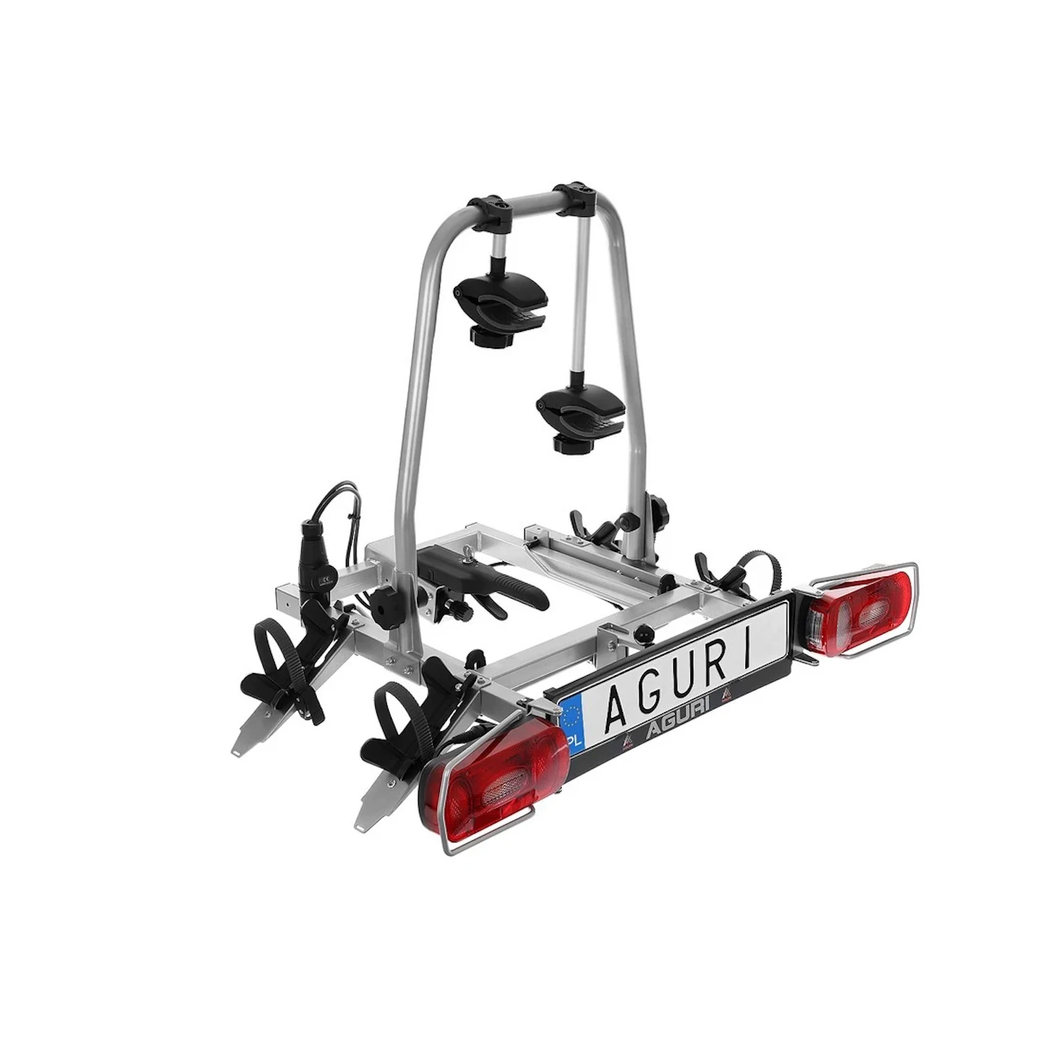 Bagażnik rowerowy na hak Aguri Cruiser 2 silver