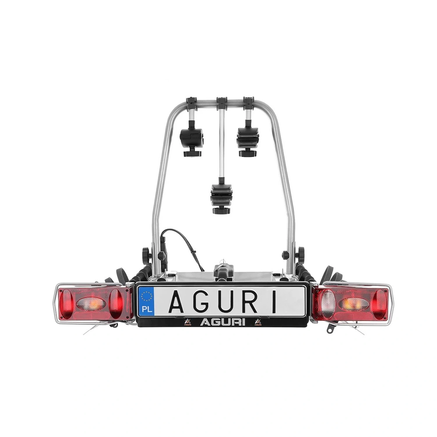 Bagażnik rowerowy na hak Aguri Cruiser 3 silver
