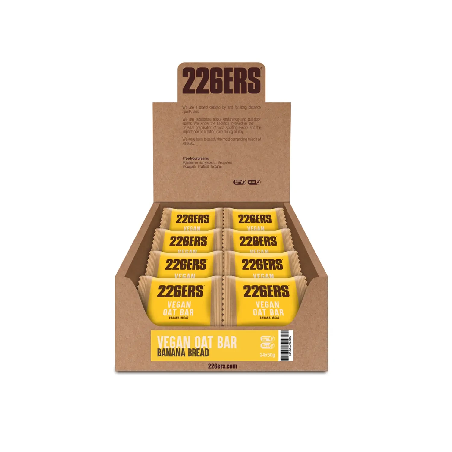 Ciasteczko owsiane 226ERS VEGAN OAT BAR 50g. BANANA BREAD (o smaku chlebka bananowego)