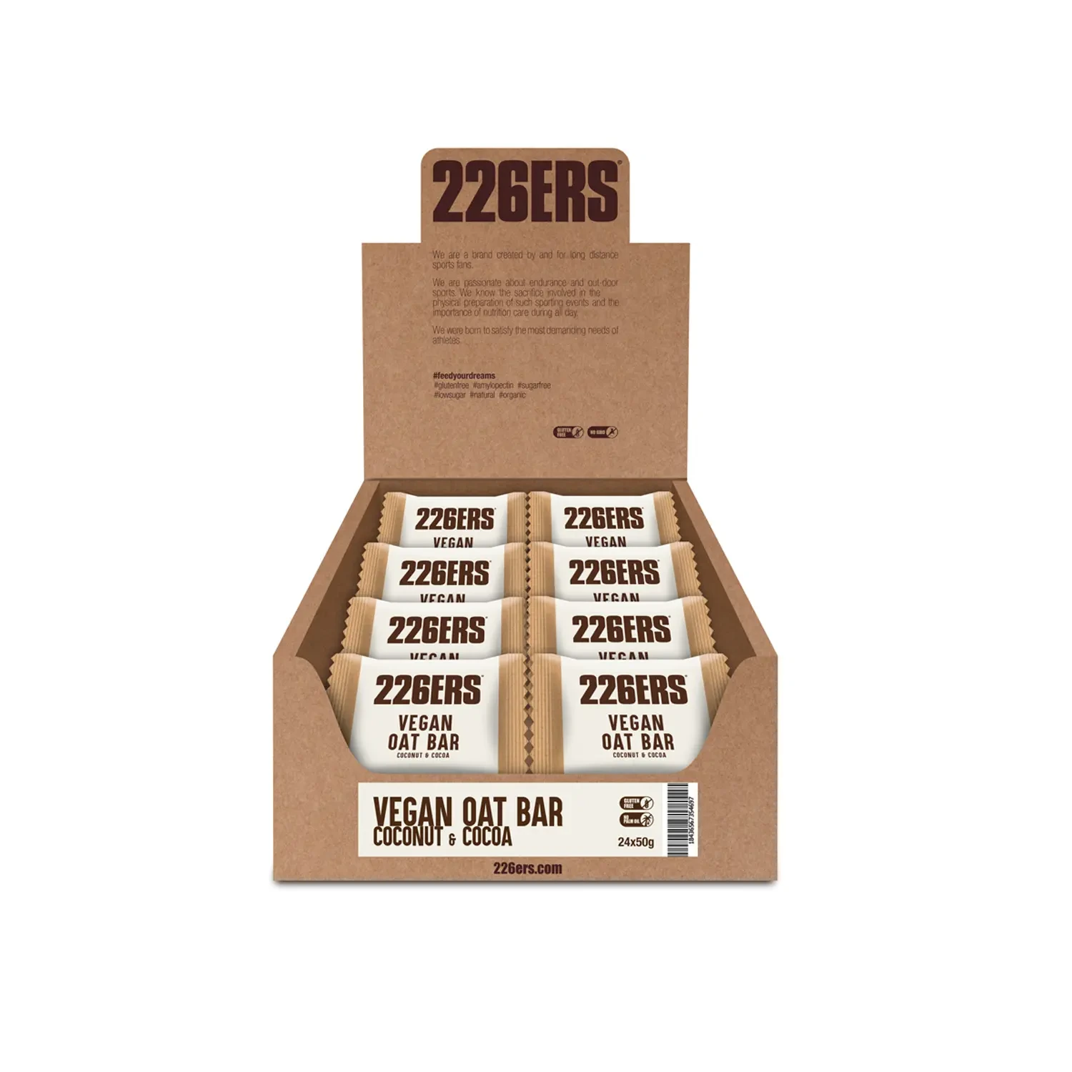 Ciasteczko owsiane 226ERS VEGAN OAT BAR 50g. COCO CHOCO (z kawałkami czekolady i kokosa)