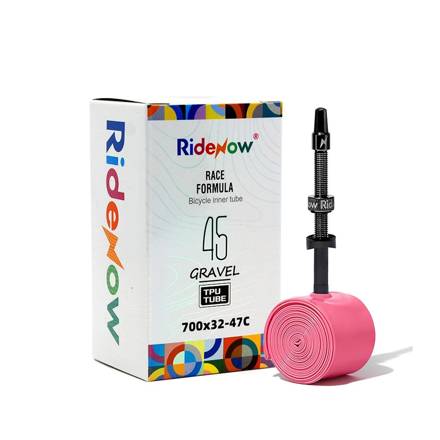 Dętka rowerowa RideNow Light 45g Gravel / MTB 700x32-47C presta ALU 65mm