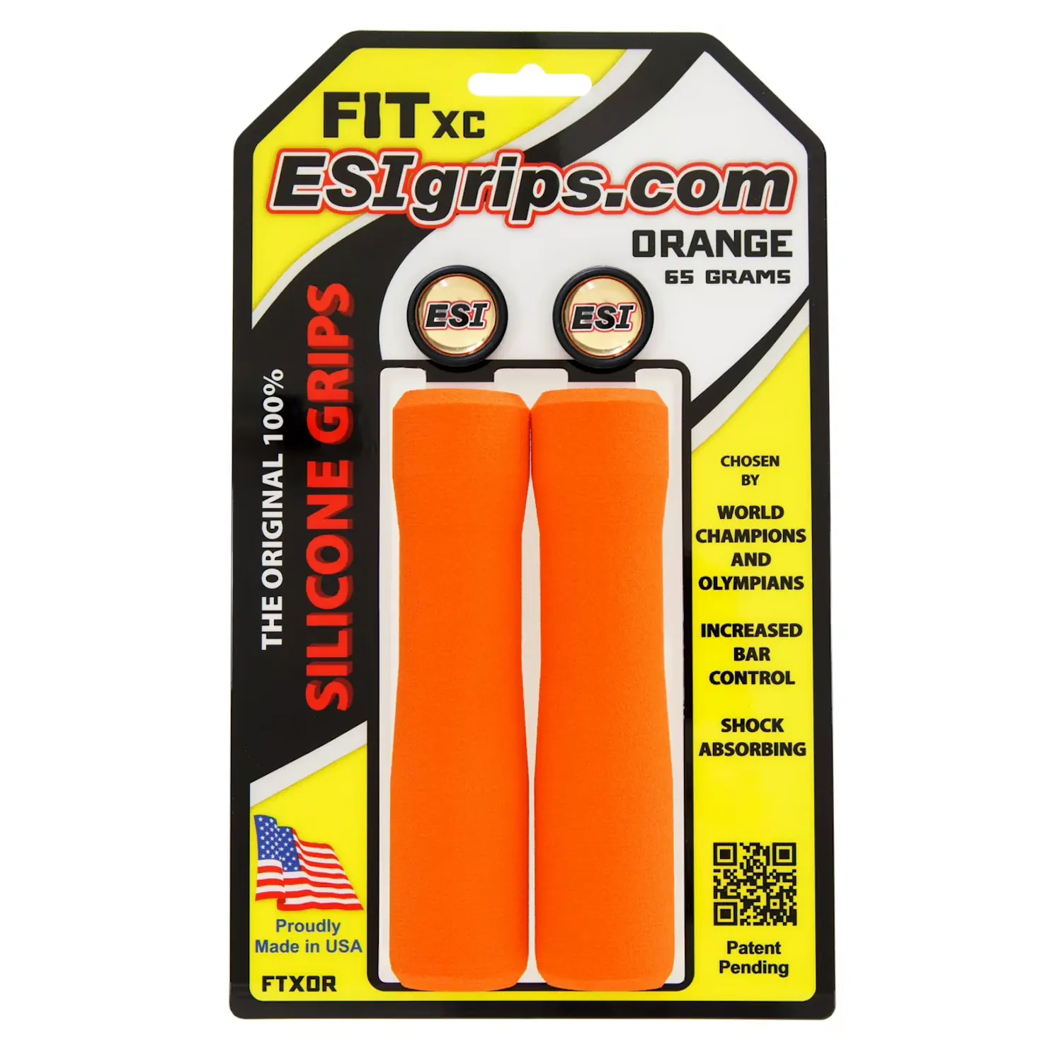 Gripy rowerowe ESI Fit XC orange