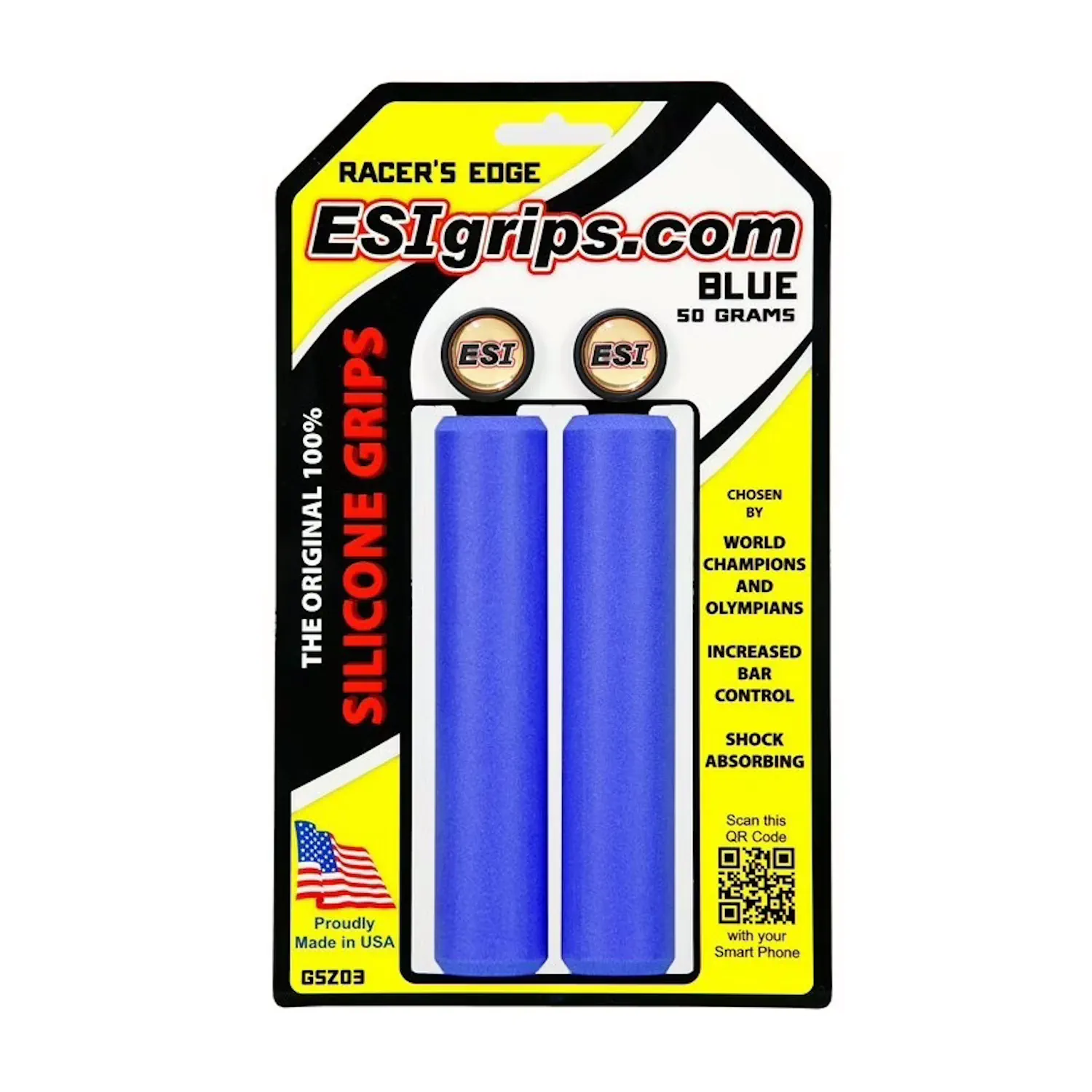 Gripy rowerowe ESI Racer's Edge blue