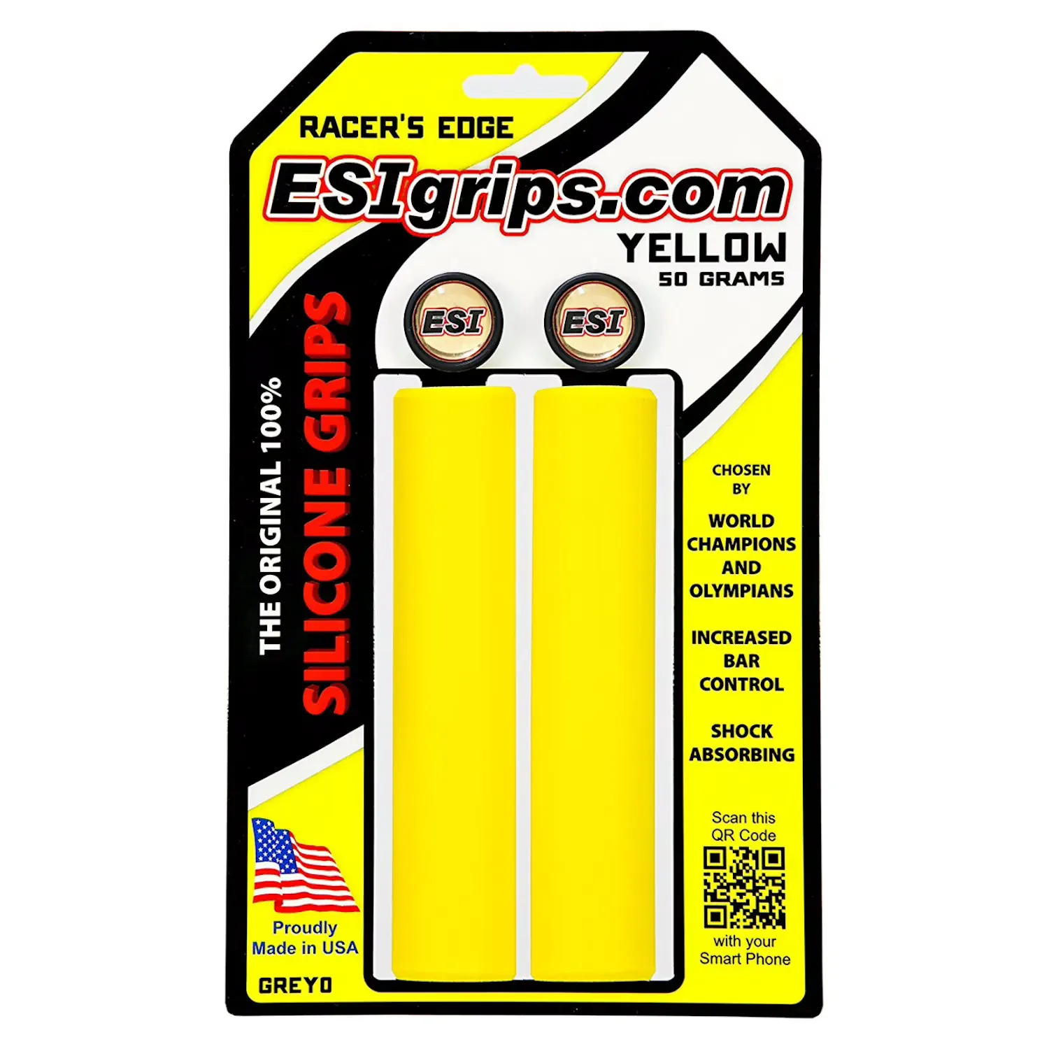 Gripy rowerowe ESI Racer's Edge yellow