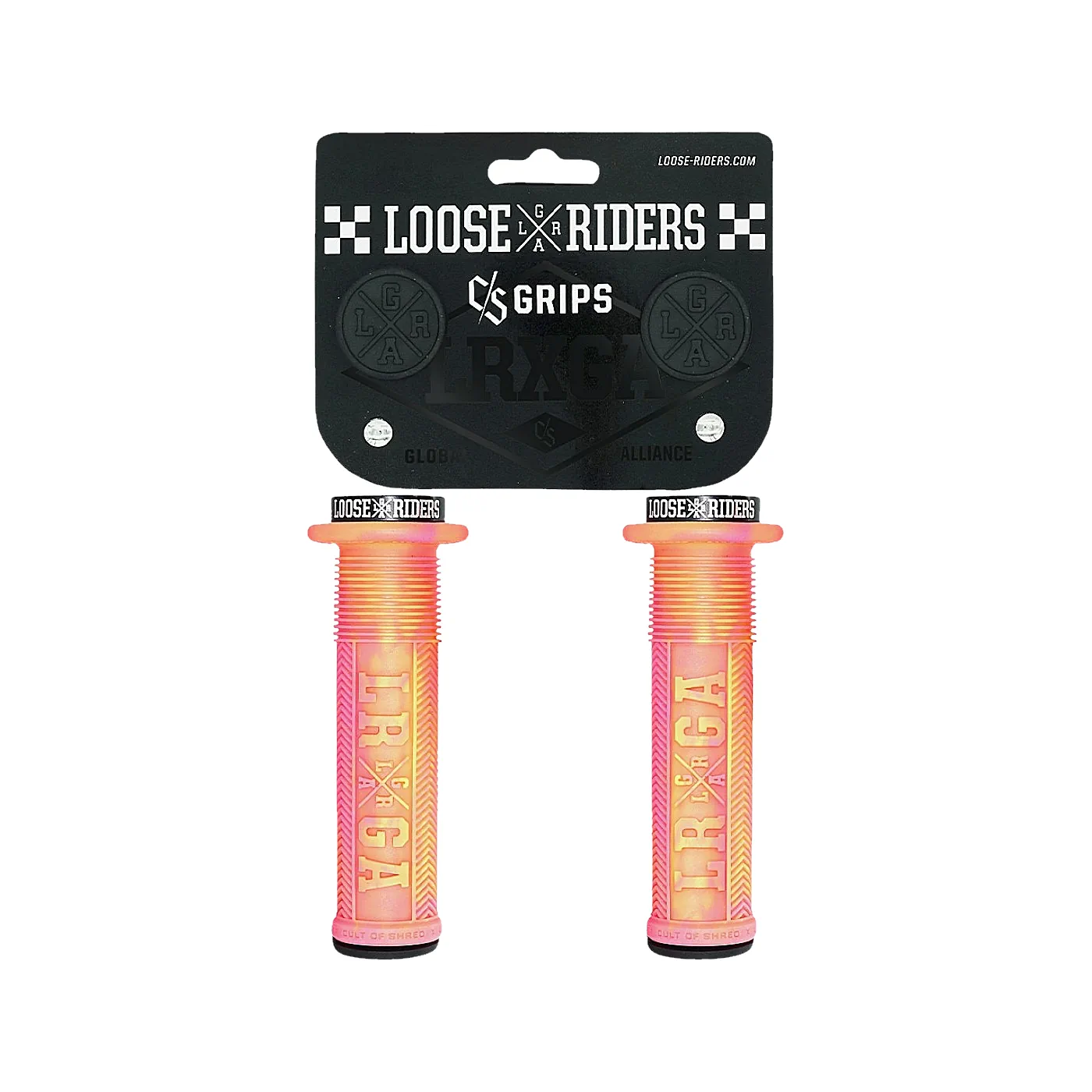 Gripy rowerowe Loose Riders C/S pink/yellow 31.2mm