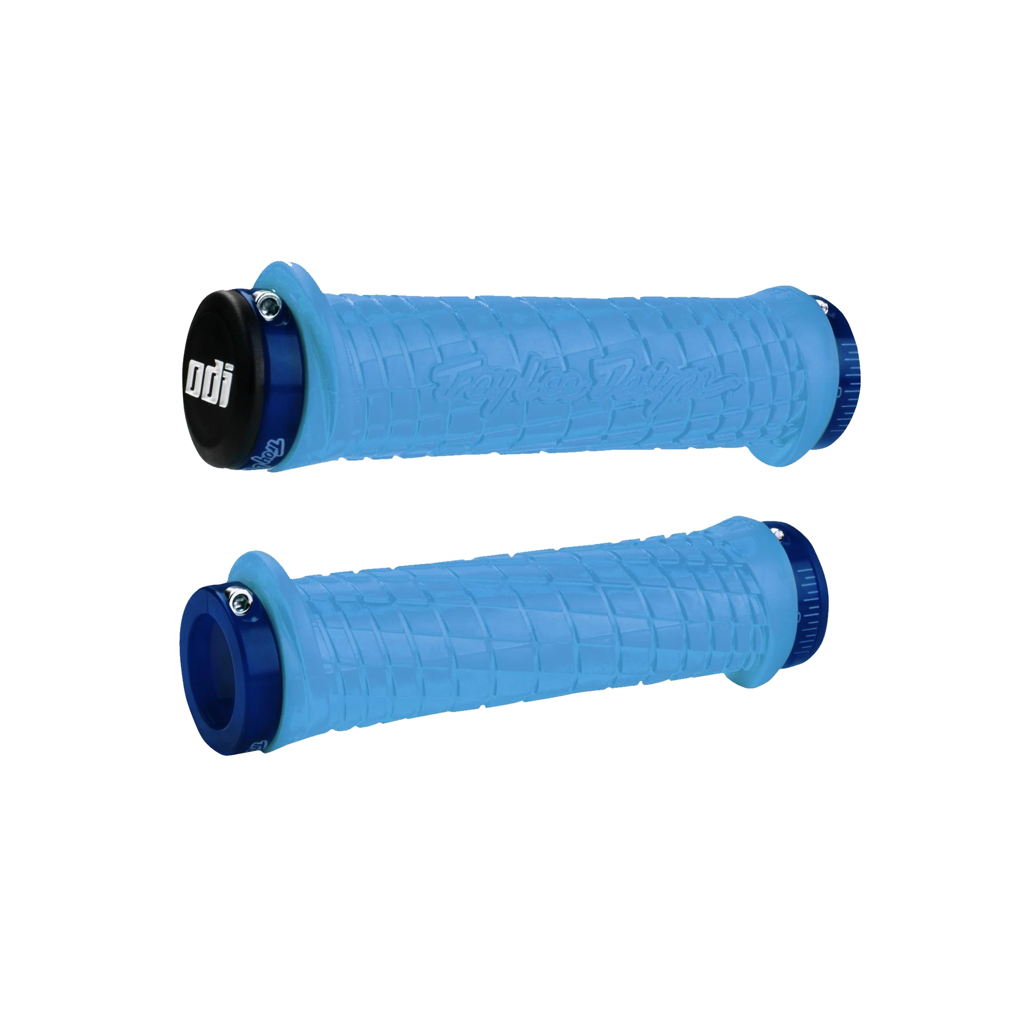 Gripy rowerowe ODI MTB Troy Lee Designs Lock-On hellblue | 130mm