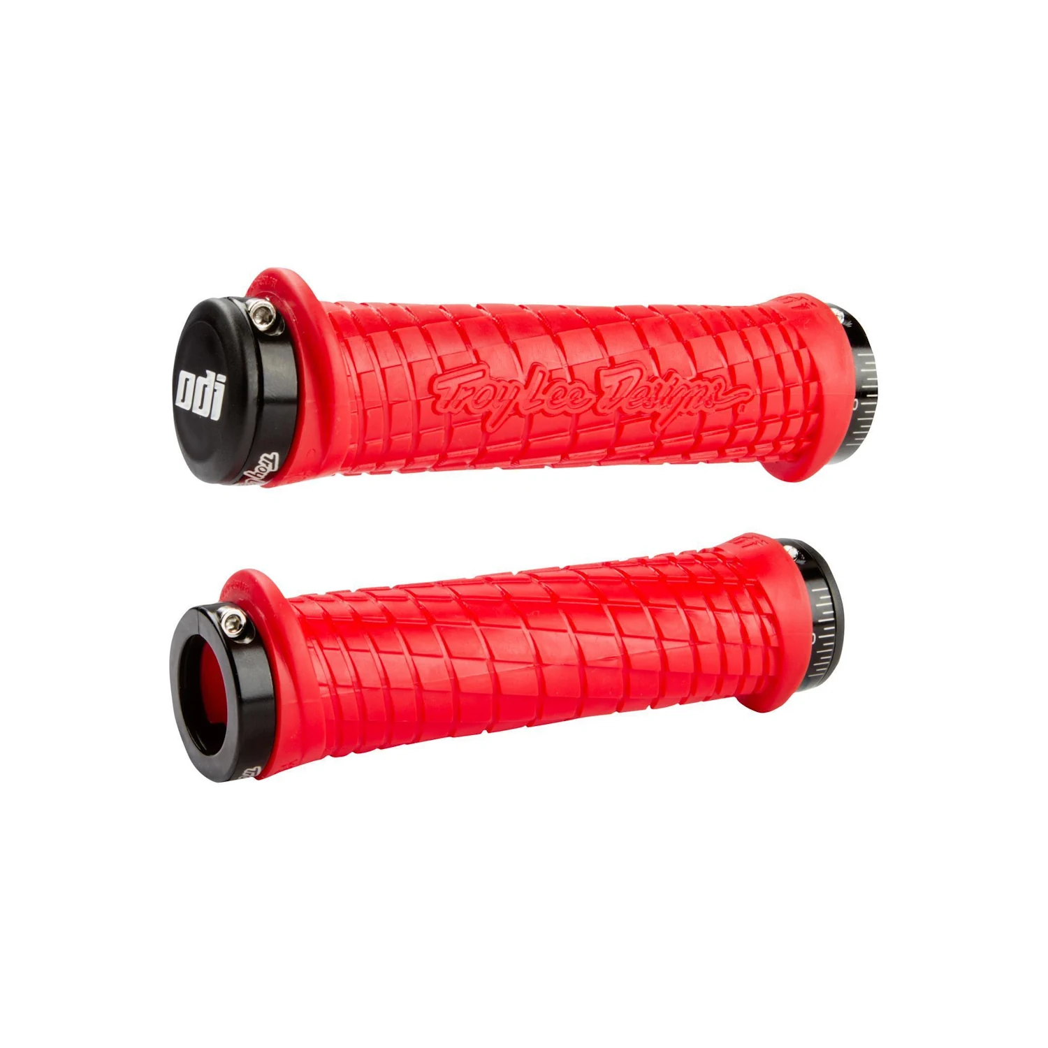 Gripy rowerowe ODI MTB Troy Lee Designs Lock-On red-black | 130mm