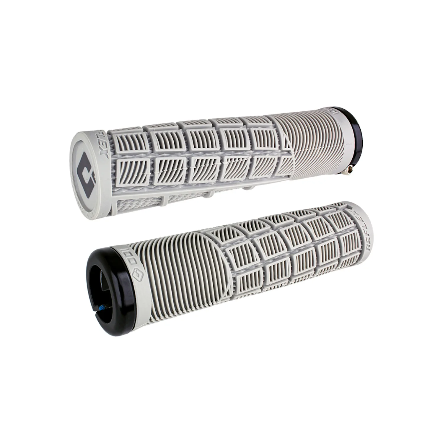 Gripy rowerowe ODI  Reflex v2.1 Lock-On grey-black | 135mm