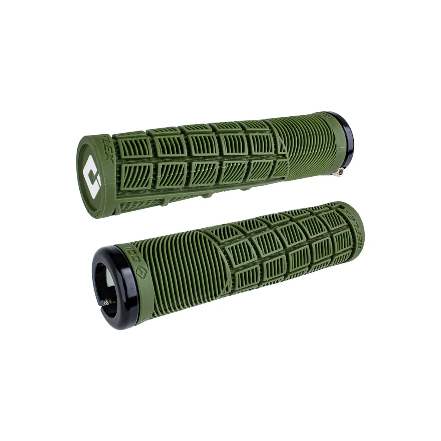 Gripy rowerowe ODI  Reflex v2.1 Lock-On green-black | 135mm
