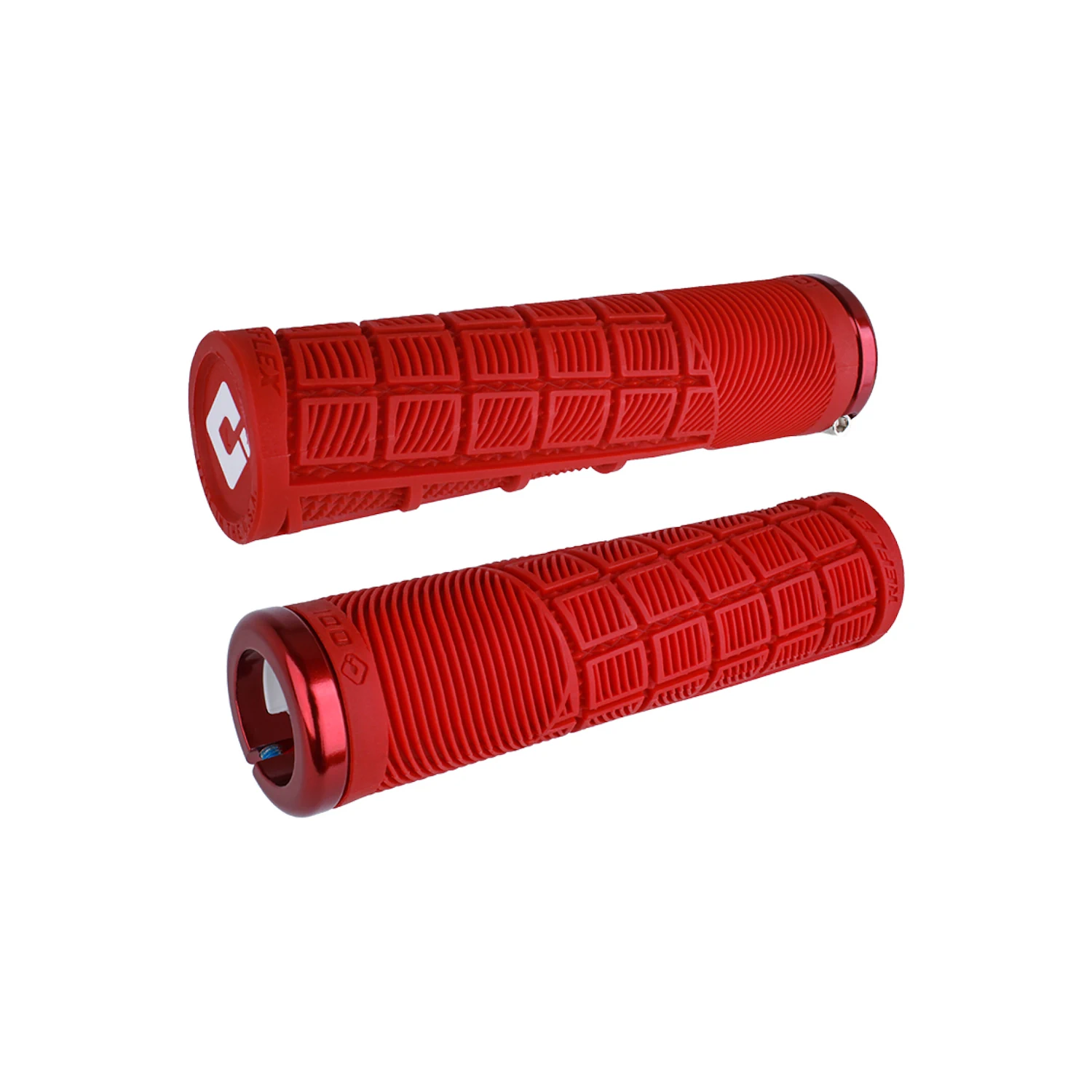 Gripy rowerowe ODI  Reflex v2.1 Lock-On red-red | 135mm