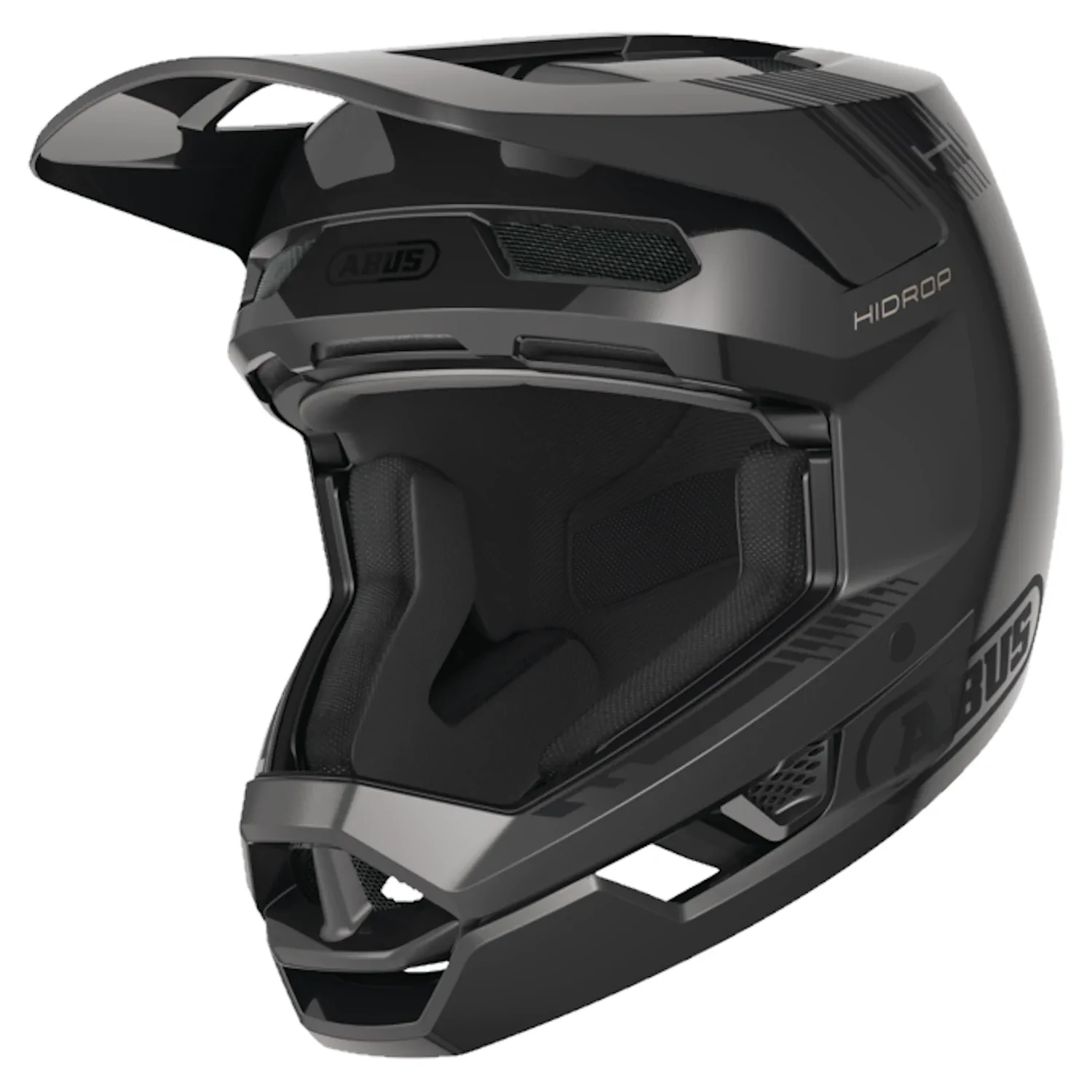 Kask rowerowy fullface Abus HiDrop shiny black S