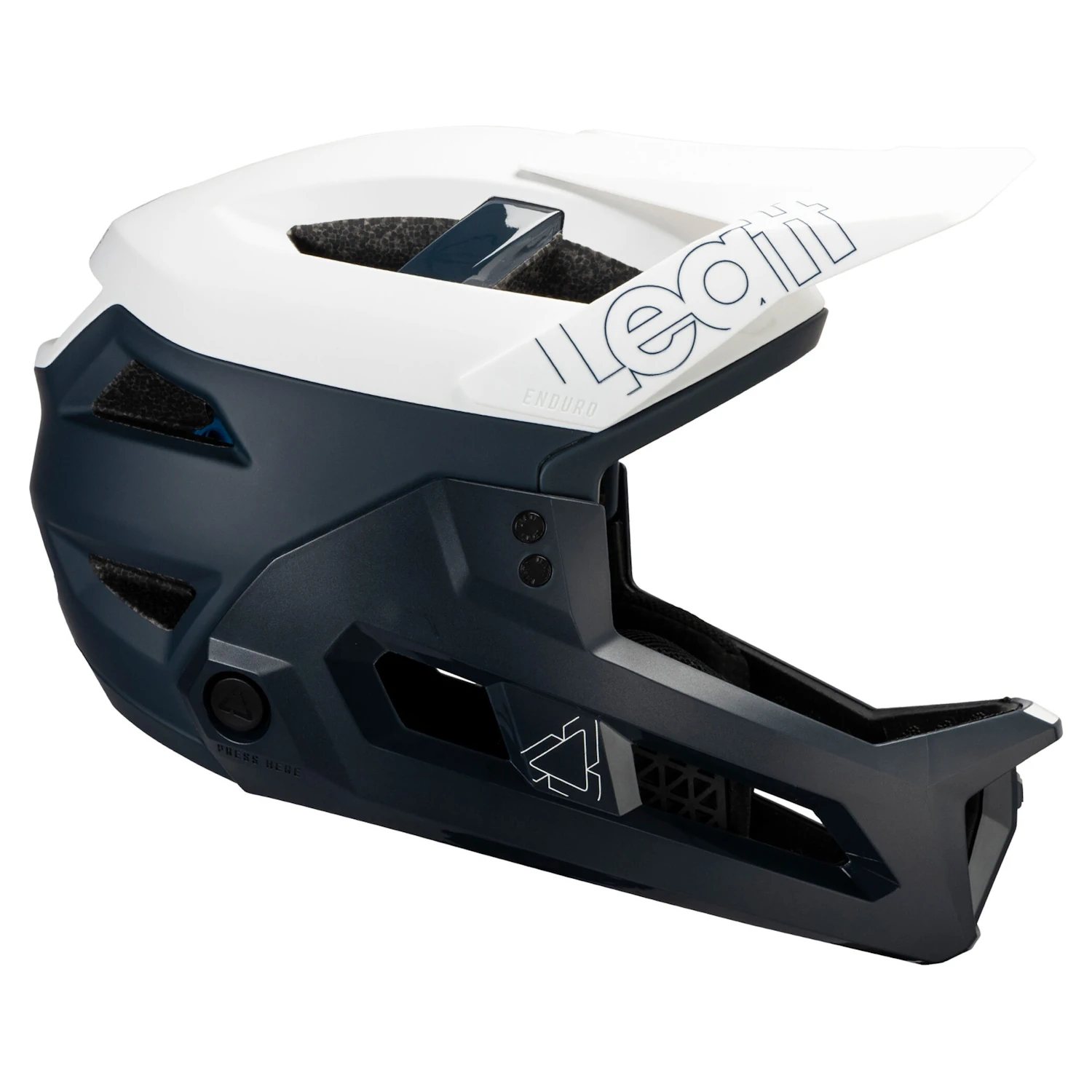 Kask rowerowy z wypinaną szczęką/3w1 LEATT Helmet MTB Enduro 3.0 V25 White S