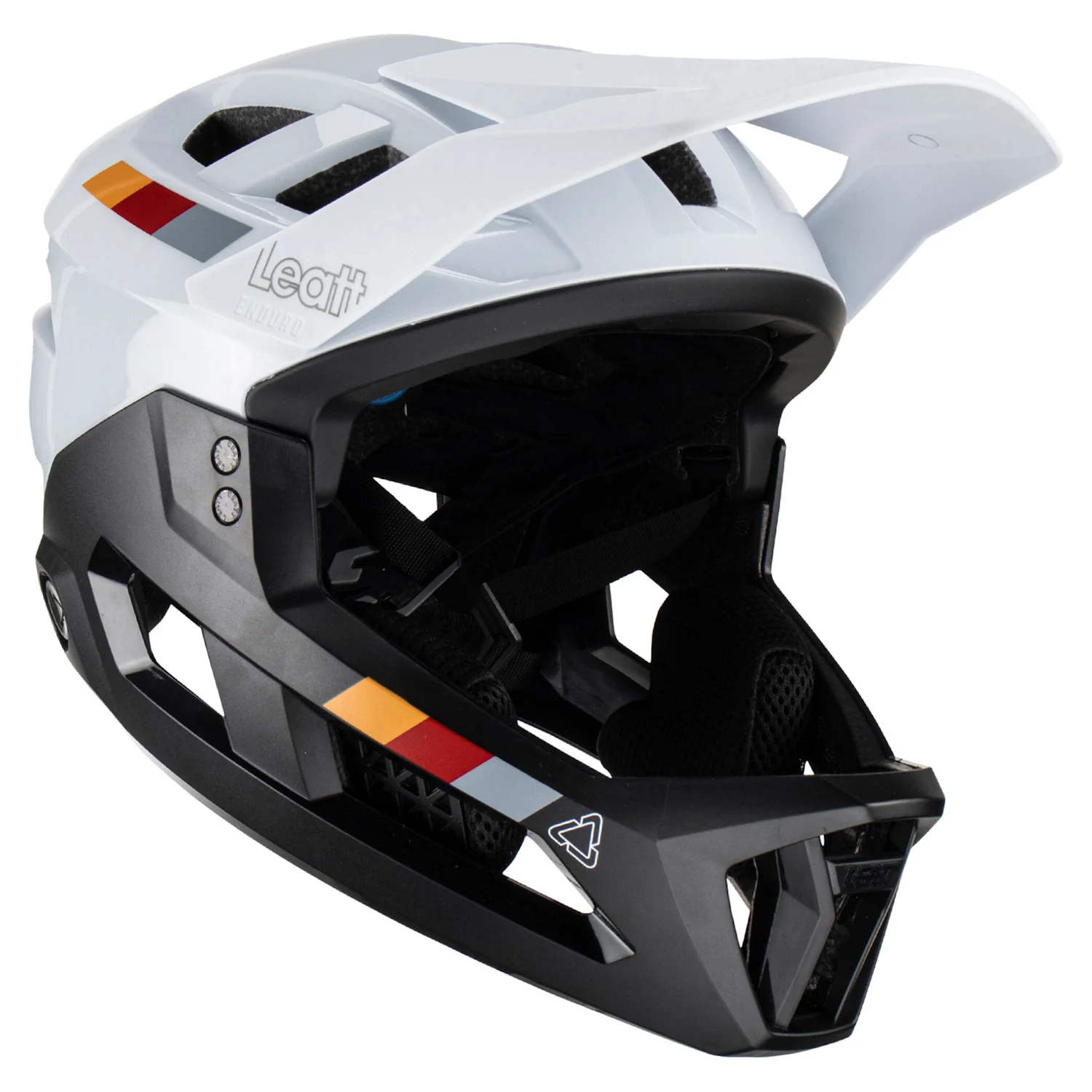 Kask rowerowy z wypinaną szczęką LEATT Helmet MTB Enduro 2.0 V23 White M