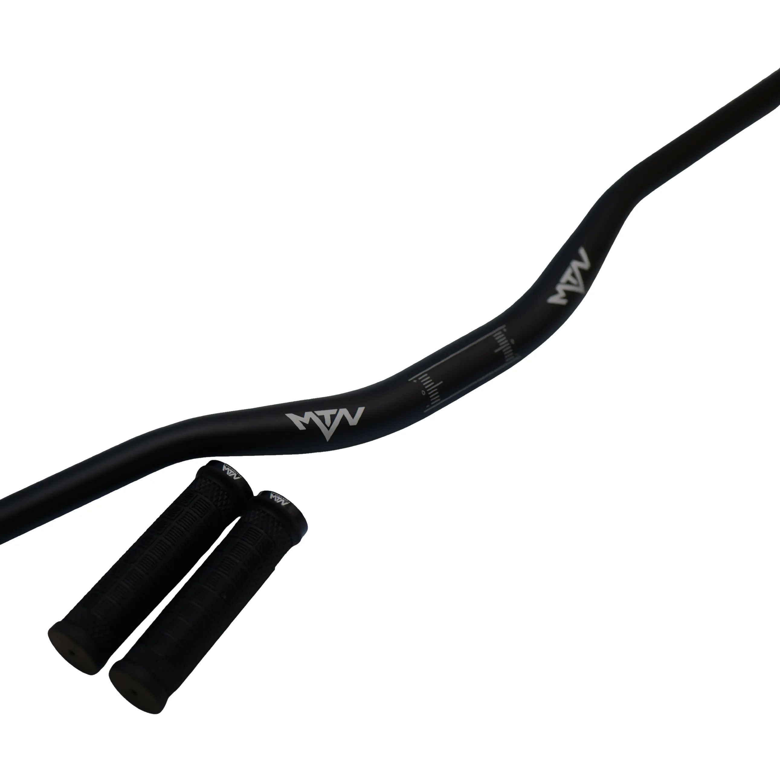 Kierownica rowerowa MTN Components MTB Lenker 31.8 38mm black + gripy