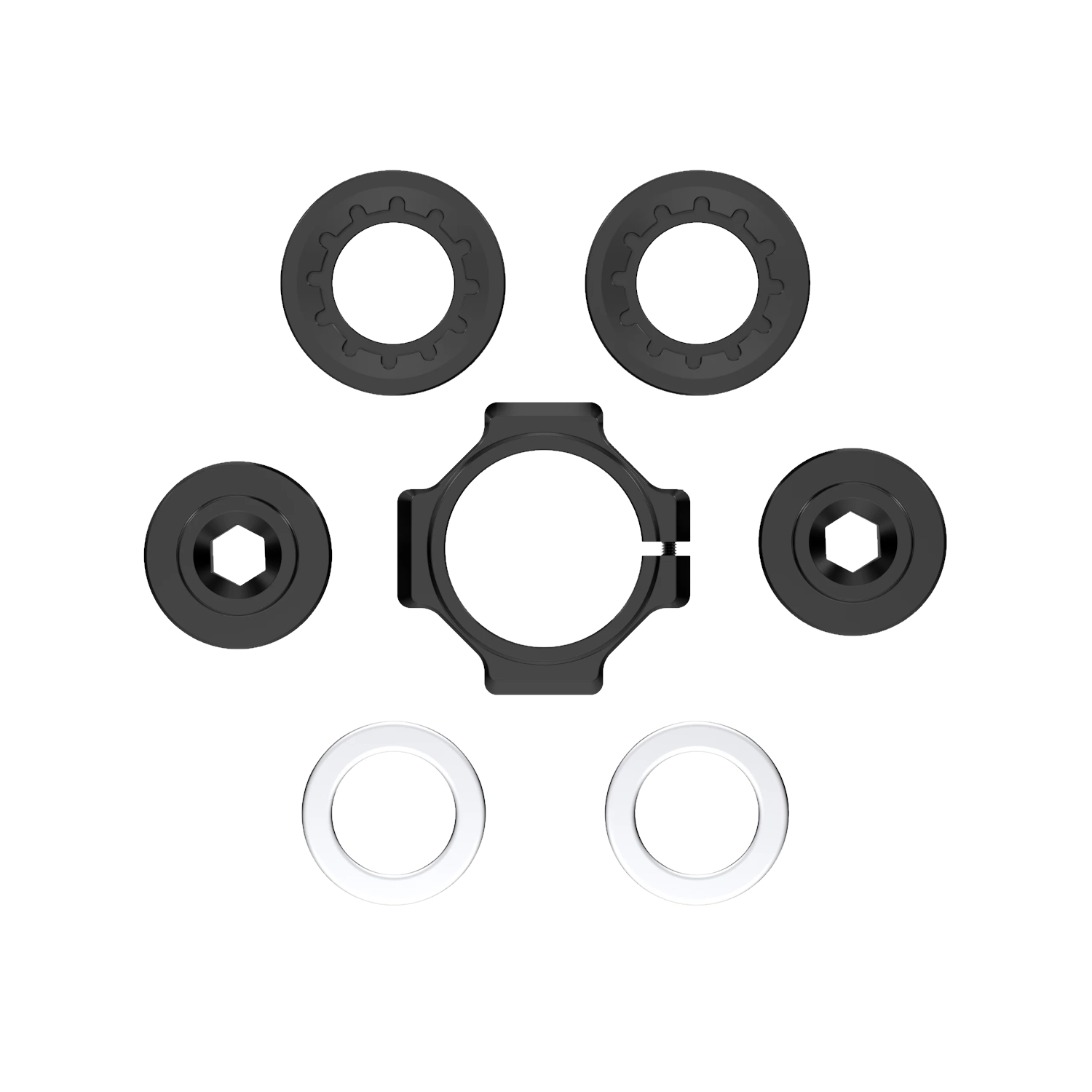 Komplet części zamiennych do korb rowerowych Title MTB CR1 (small part kit) black