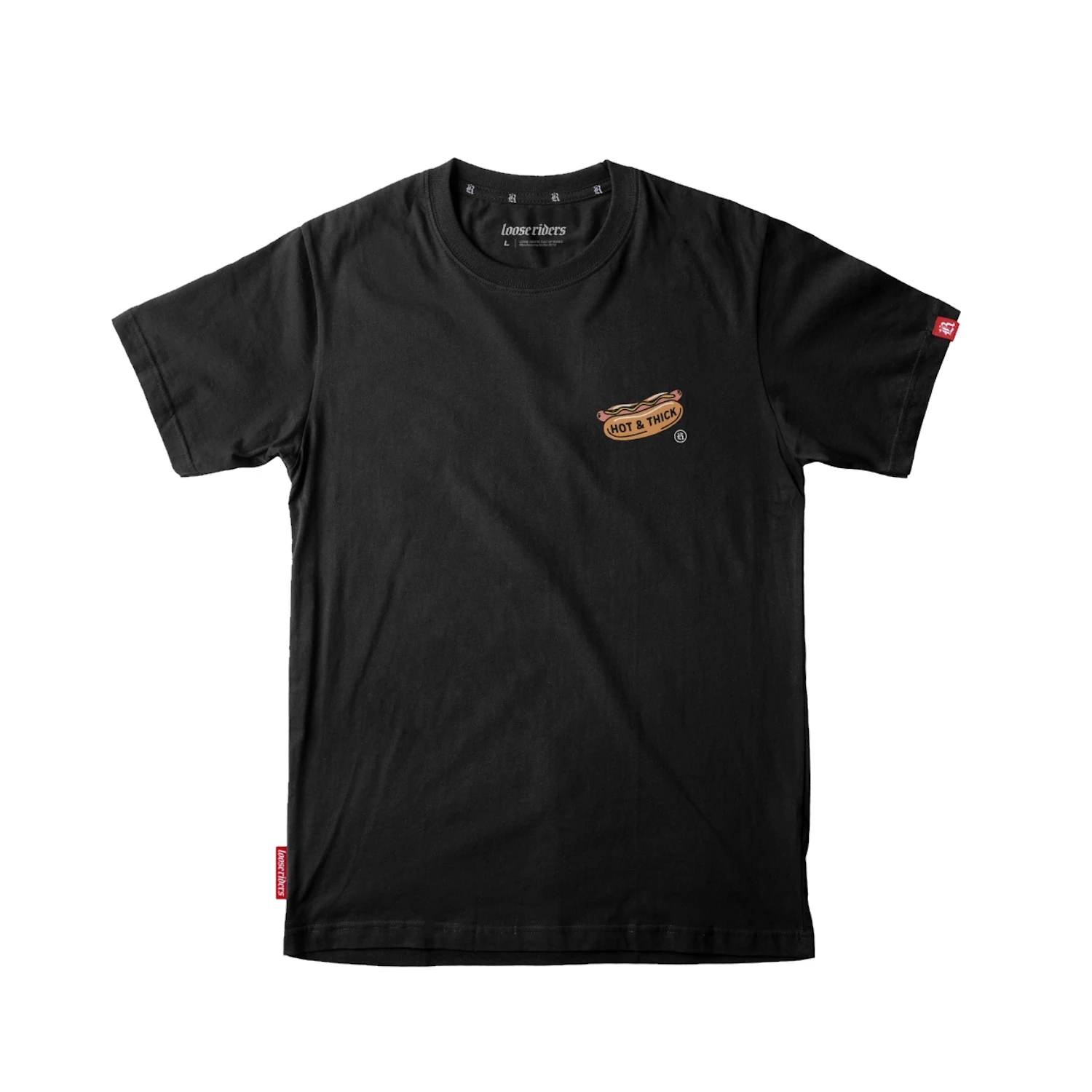 Koszulka z krótkim rękawem Loose Riders Hot & Thick black M