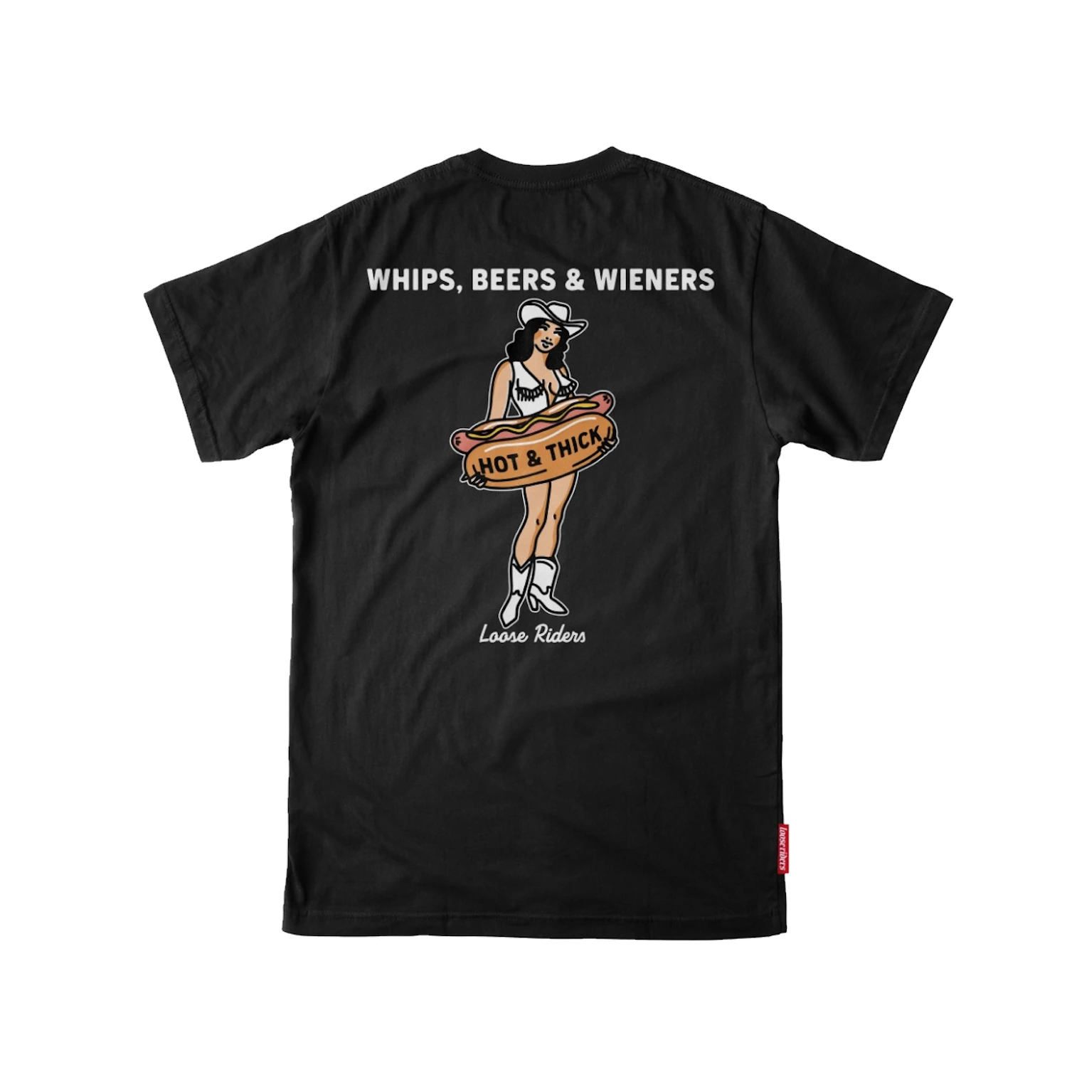 Koszulka z krótkim rękawem Loose Riders Hot & Thick black M