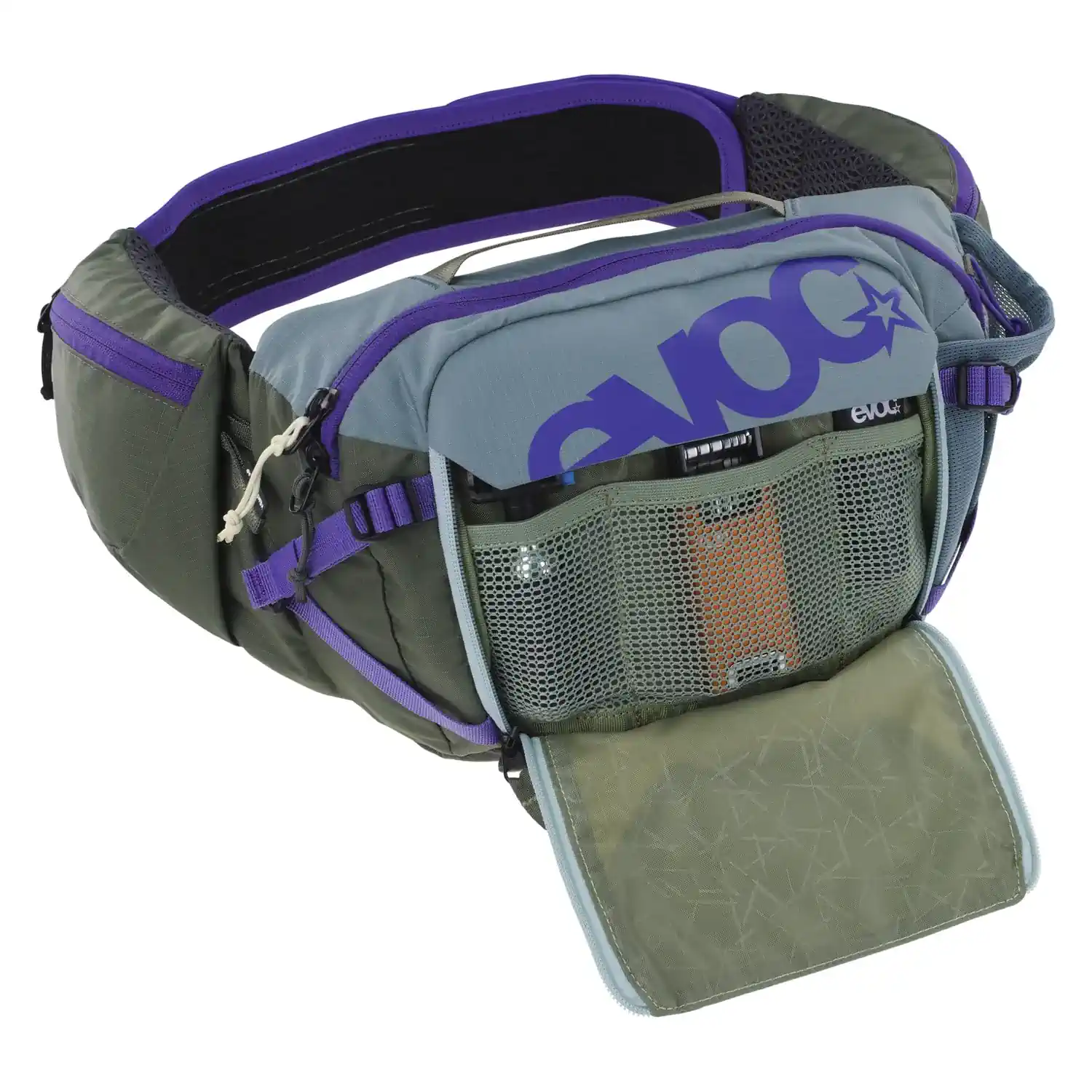 Nerka rowerowa Evoc Hip Pack Pro 3L steel - violet - dark olive
