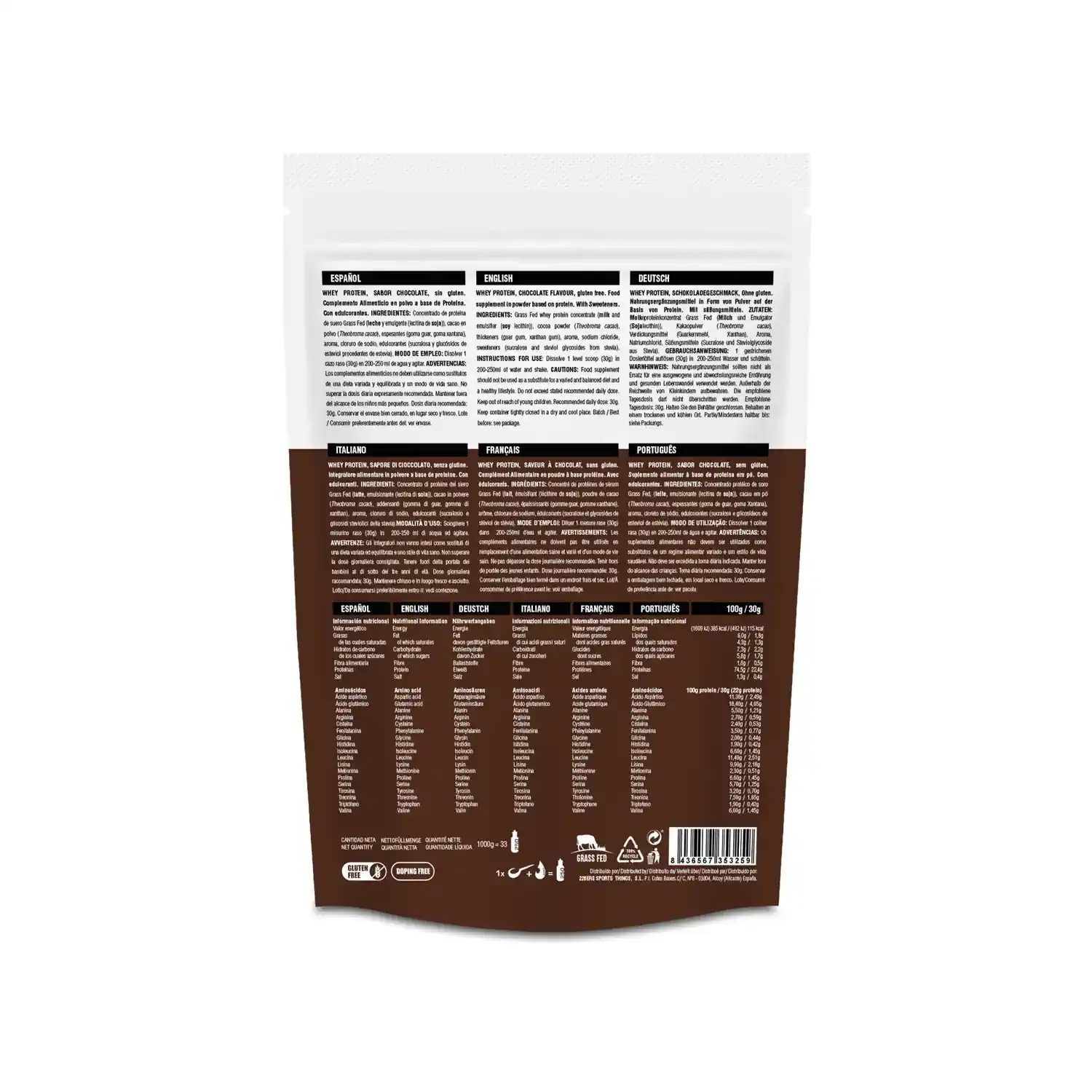 Odżywka białkowa 226ERS WPI I WPC WHEY PROTEIN 1kg. CHOCOLATE