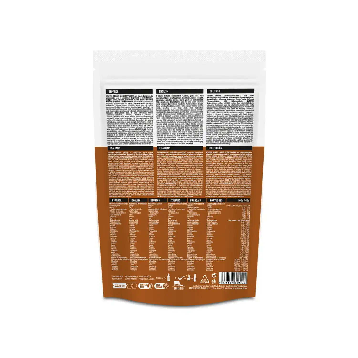 Odżywka proteinowa 226ERS K-WEEKS IMMUNE 1kg. CAPUCCINO (25 porcji)