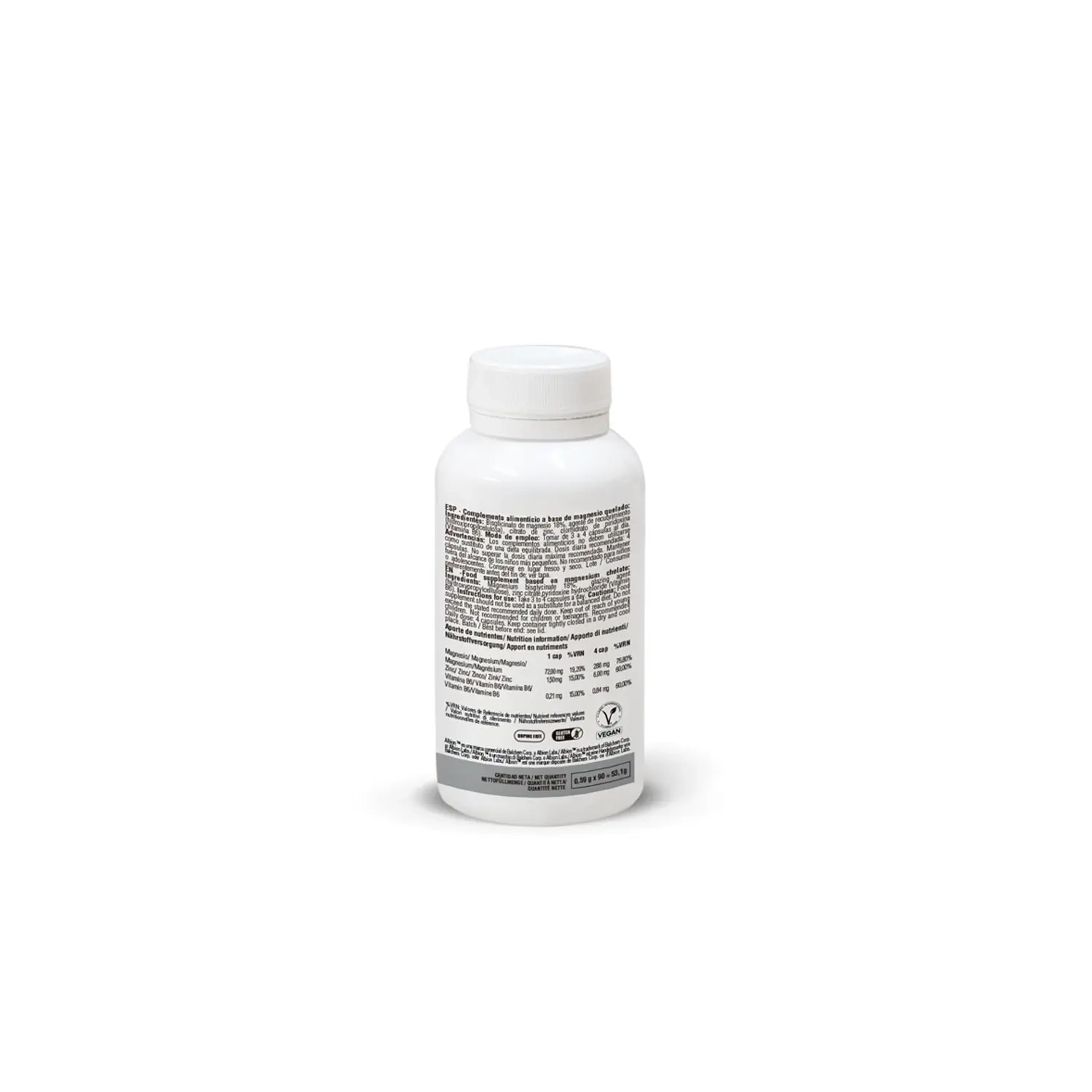 Suplementy w tabletkach 226ERS BISGLICINATO DE MAGNESIO 9 (bardzo dobra organiczna forma magnezu w kapsułkach)