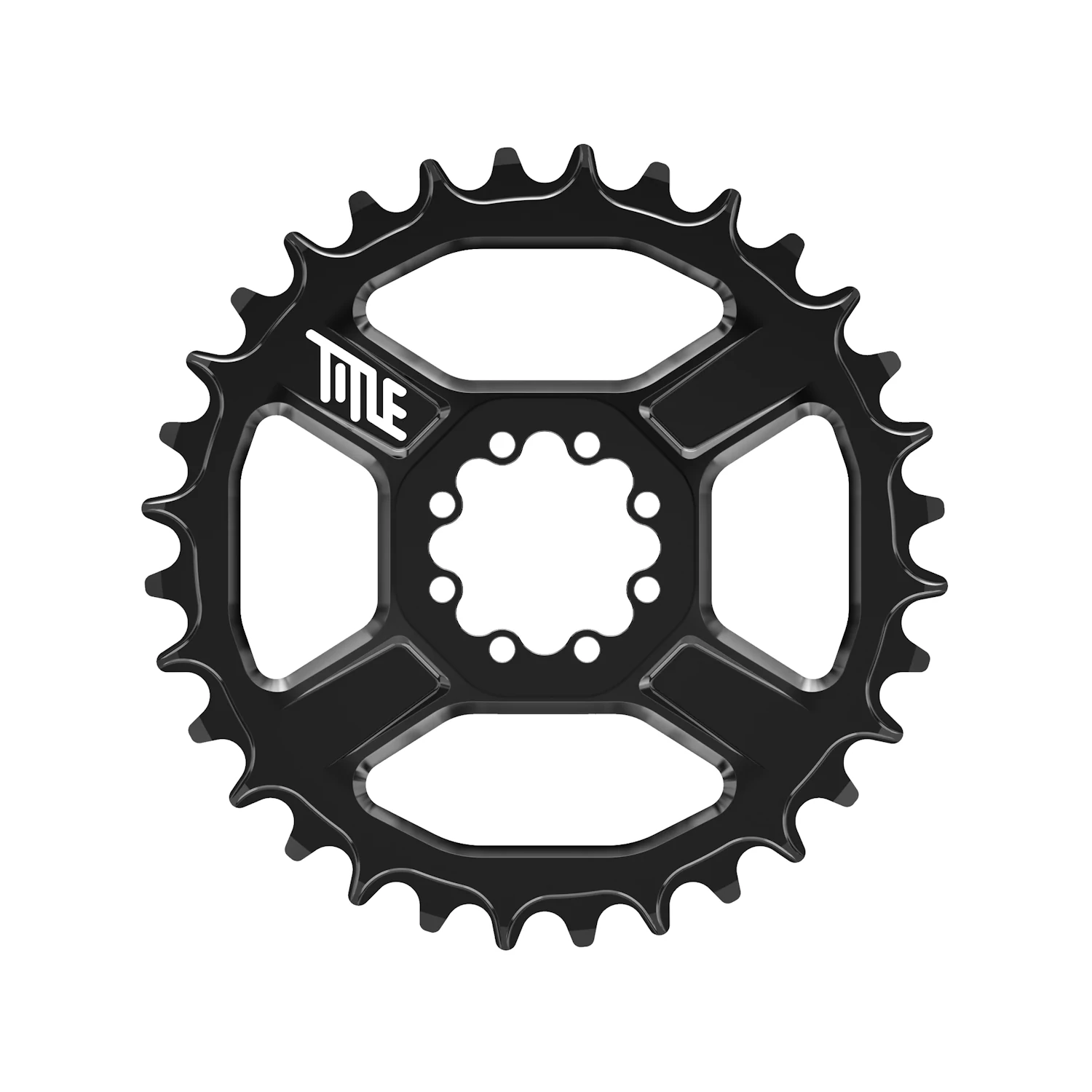Zębatka rowerowa przednia Title MTB CR1 8-blt chainring 32t regular black
