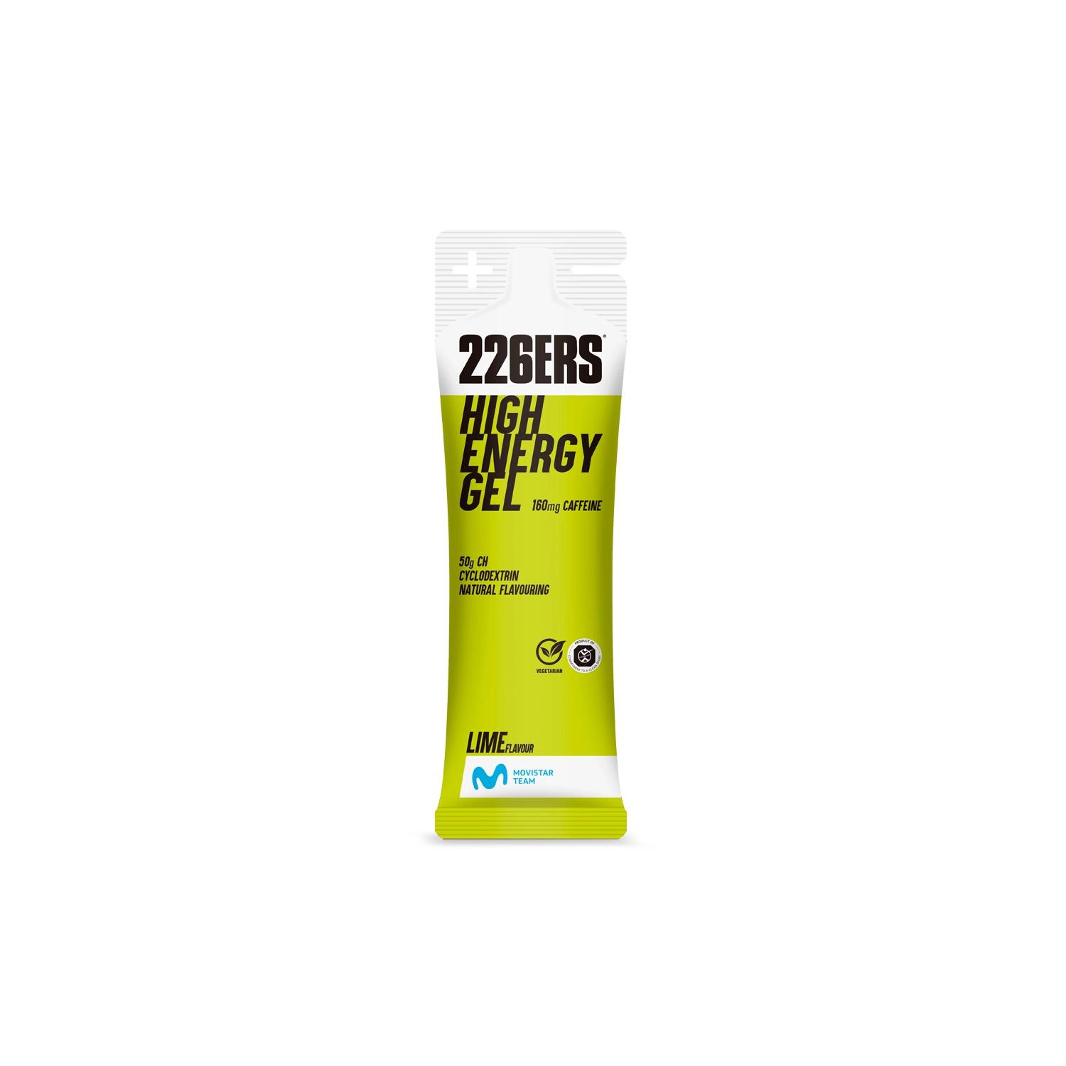 Żel energetyczny 226ERS HIGH ENERGY GEL 76g. Caffeine LIME 160mg kofeiny