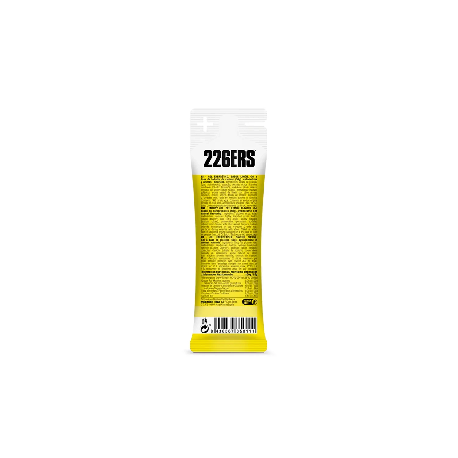 Żel energetyczny 226ERS HIGH ENERGY GEL 76g. LEMON