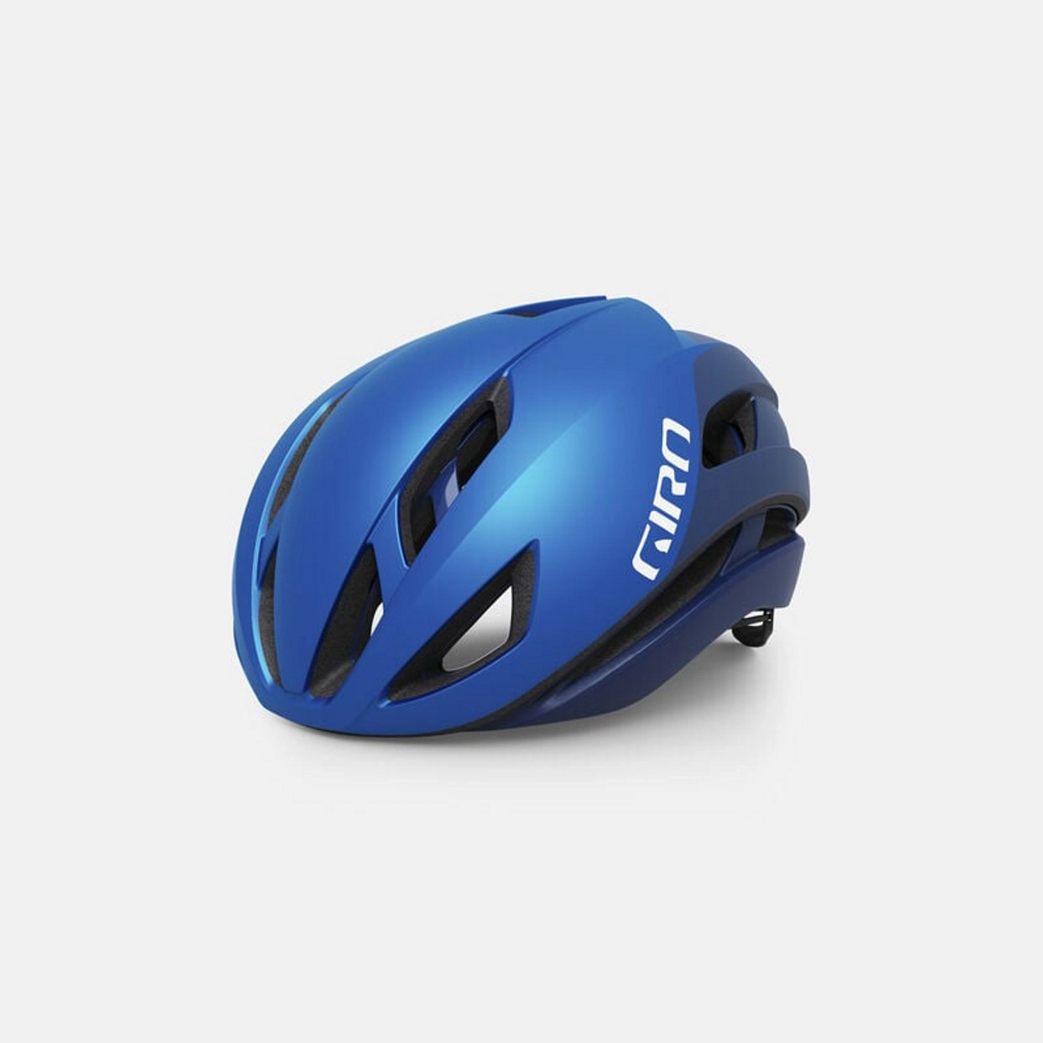 Niebieski kask szosowy marki Giro, stylowy i z nowoczesnym designem
