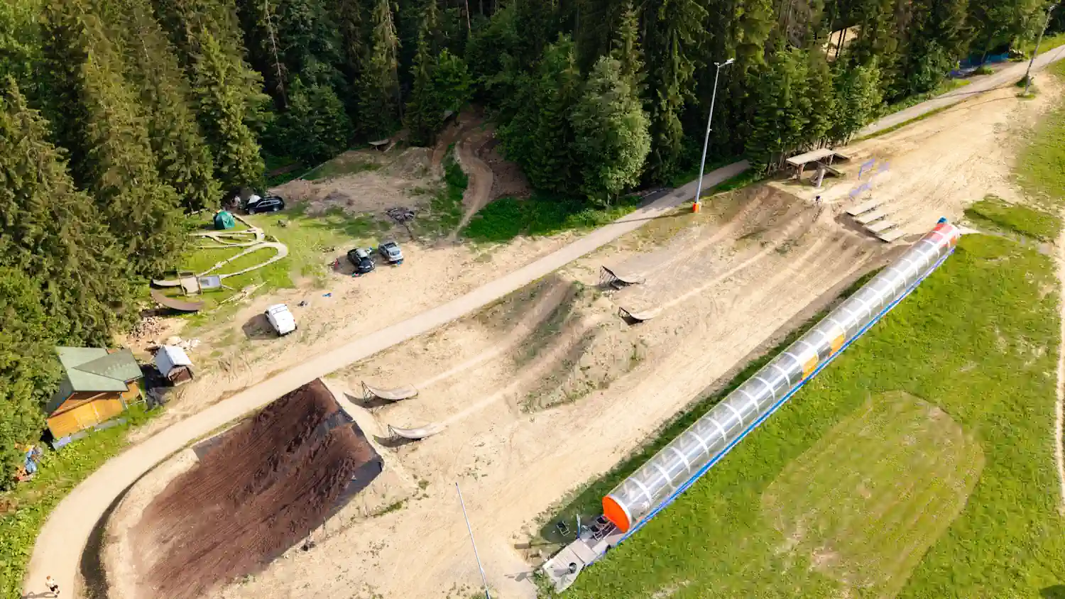 Dirtpark z lotu ptaka