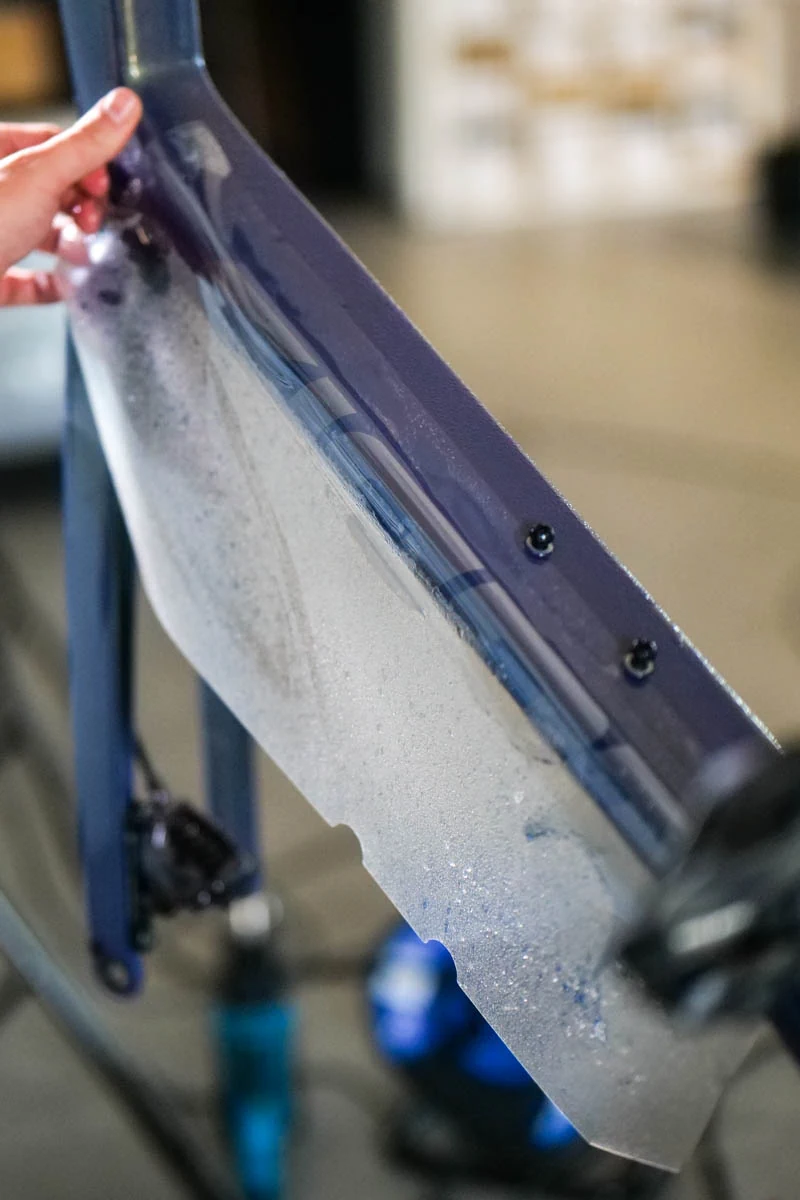 Oklejanie rury górnej