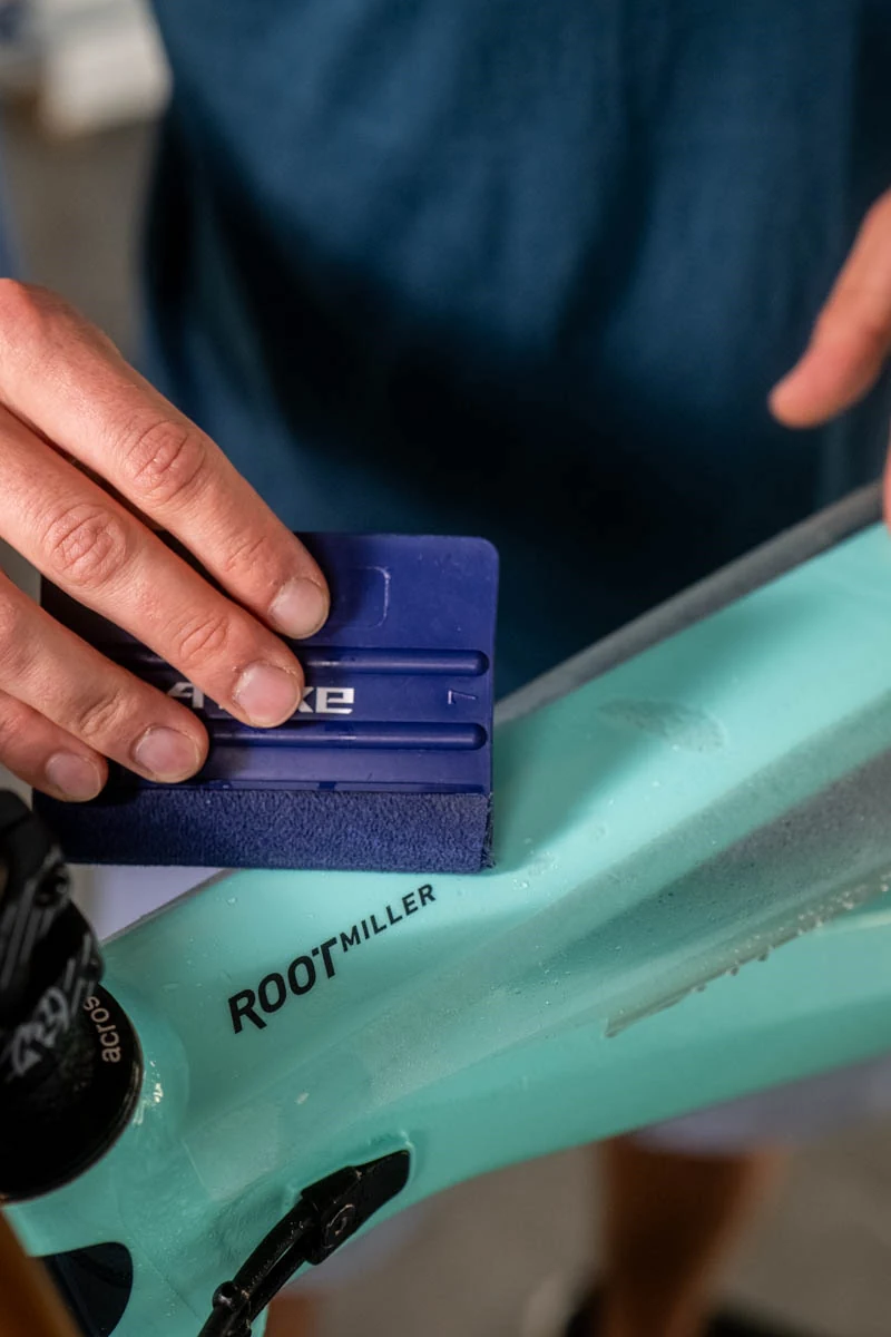 Oklejanie rury górnej