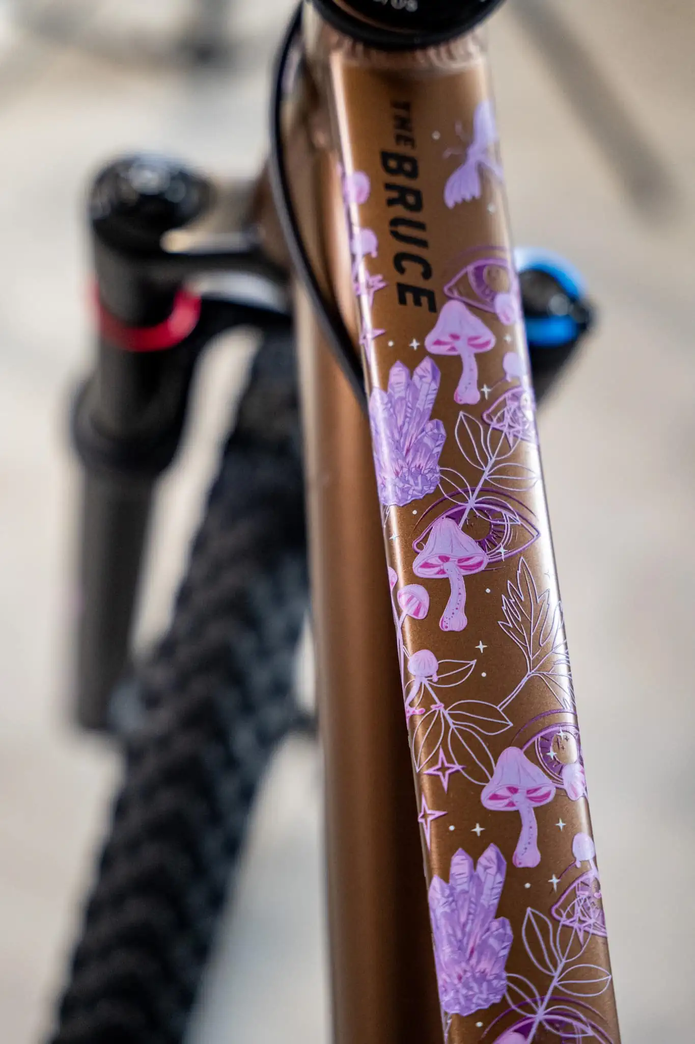 Rura górna z motywem – mix grzybków, motyli, oczu i gwiazdek