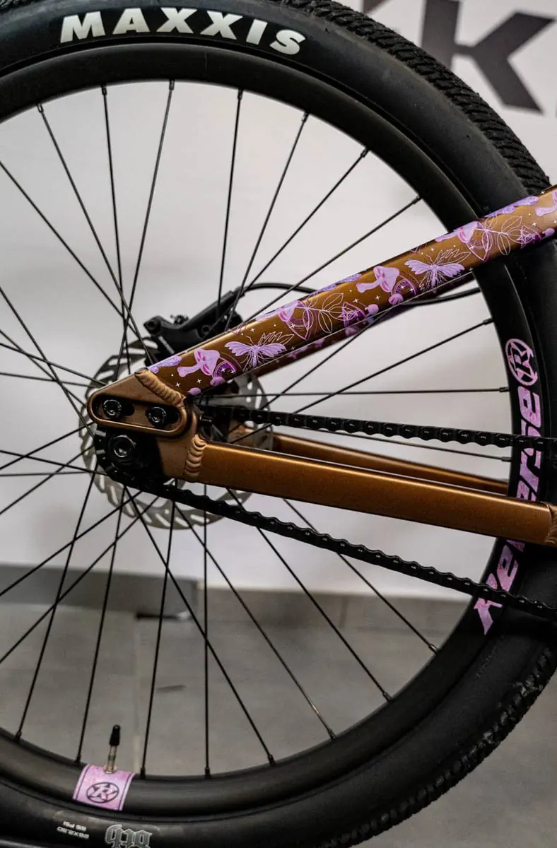 Zbliżenie na tylny trójkąt i detale