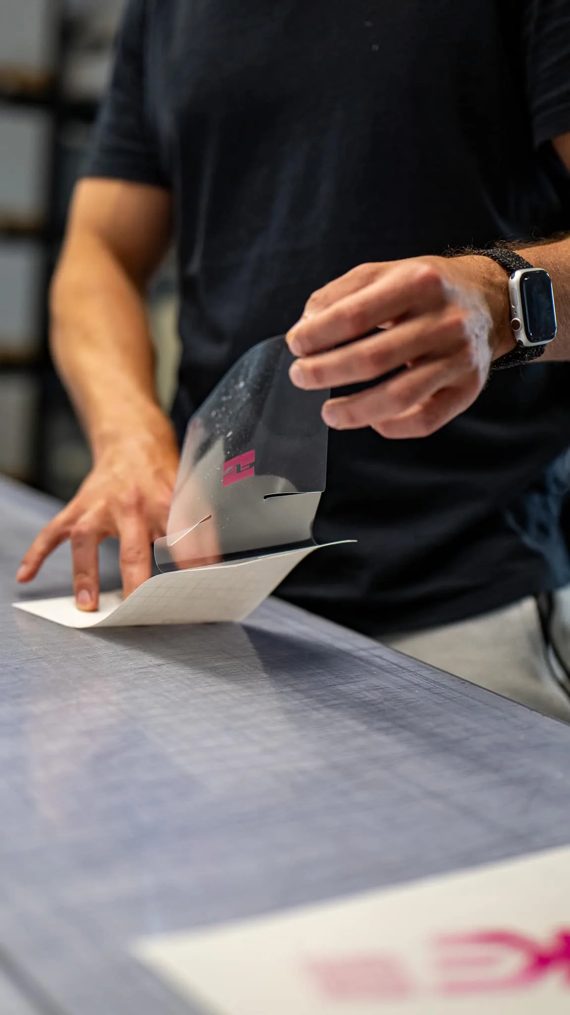 Przygotowanie formatki folii z nadrukiem