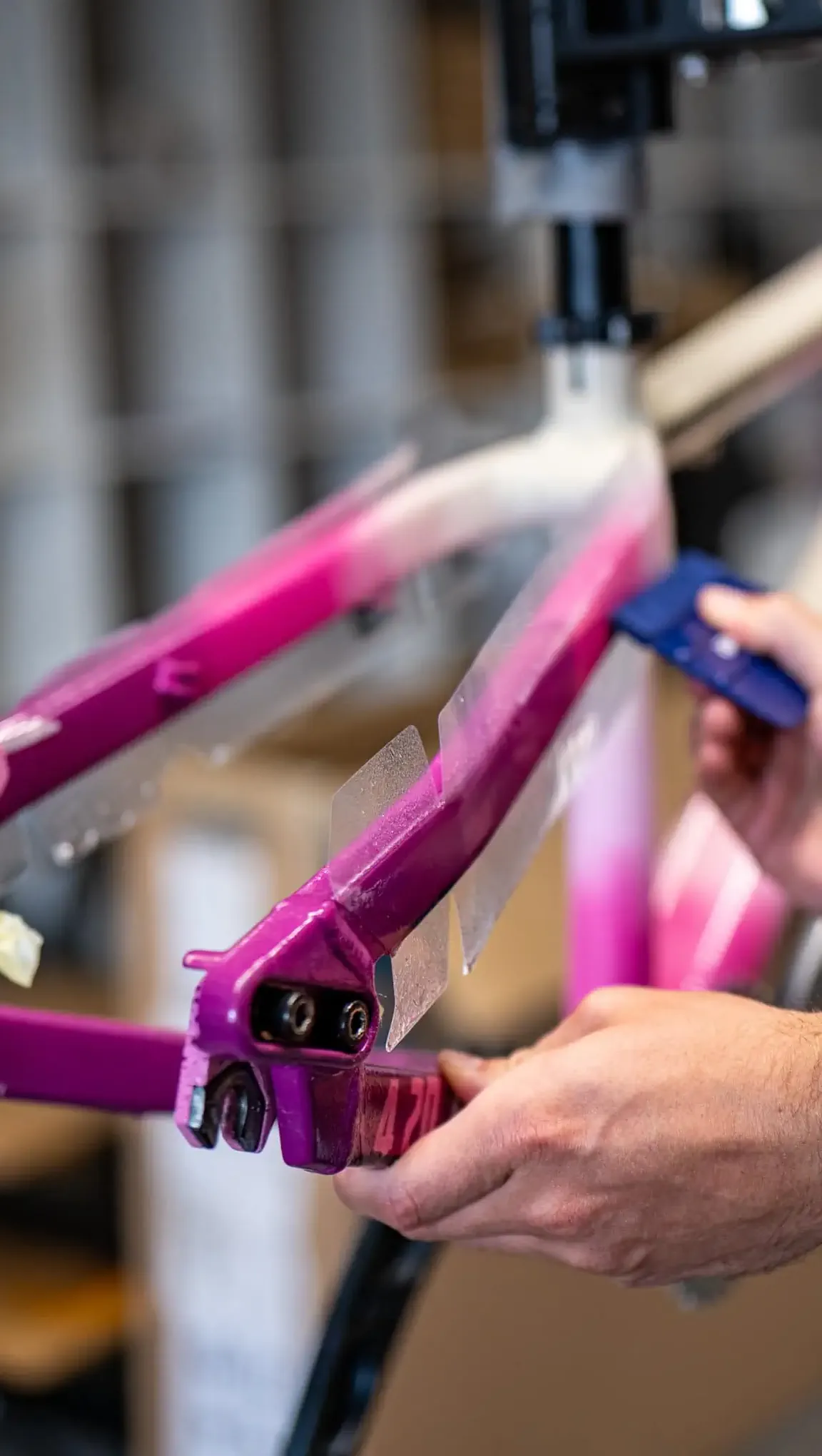 Zbliżenie na aplikacje folii